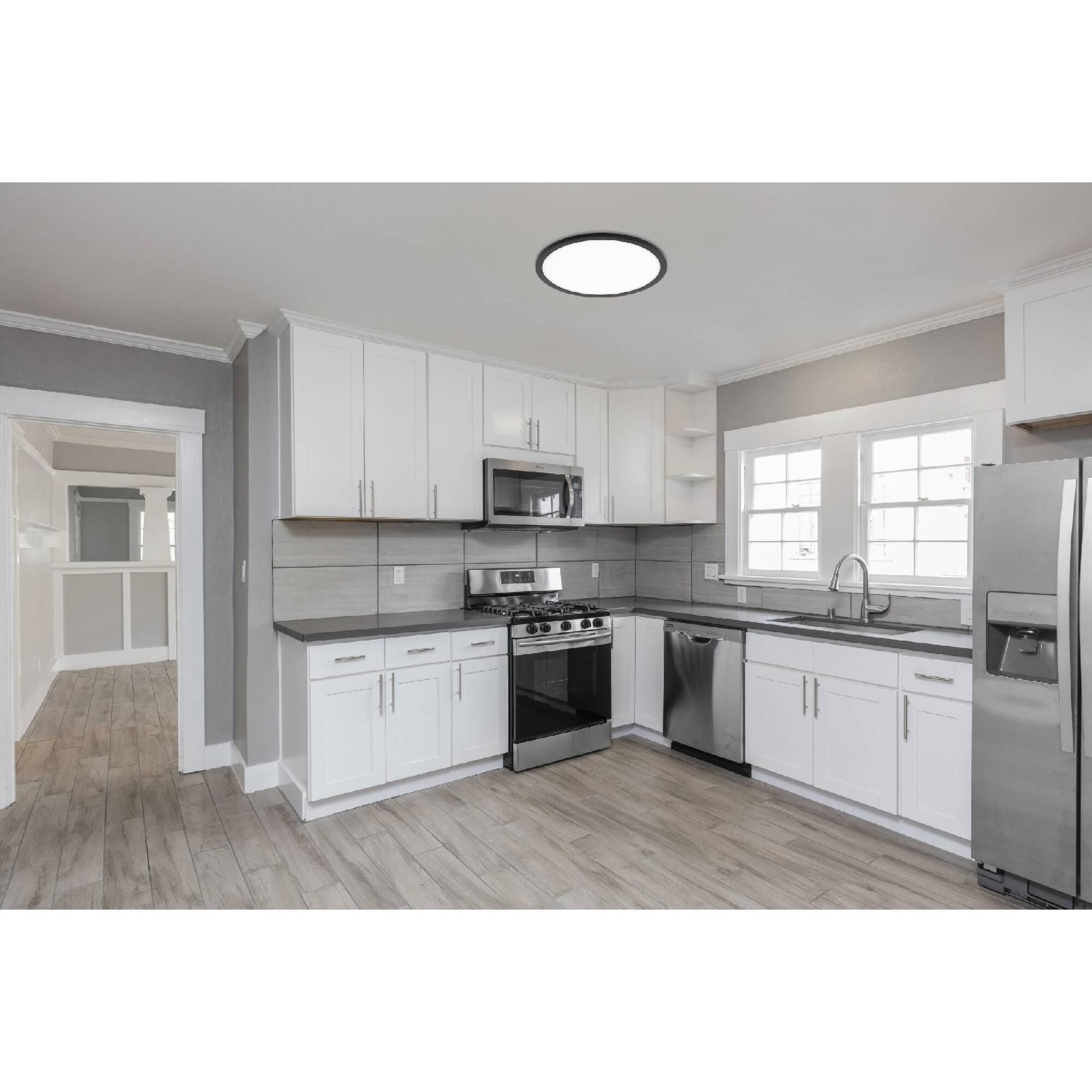 Eglo Trago 2 16 Inch 1 Light LED Flush Mount by Eglo Lighting