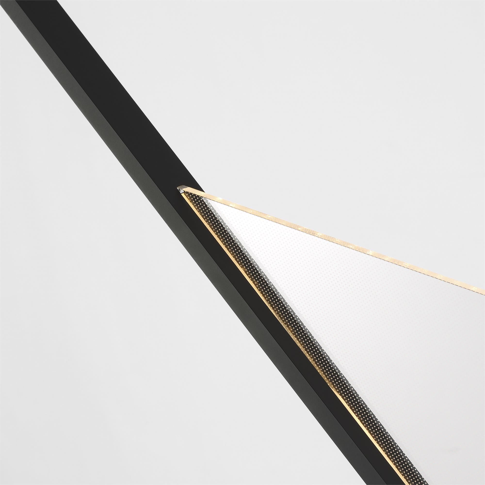 Shown in Nightshade Black finish and Light Guide shade
