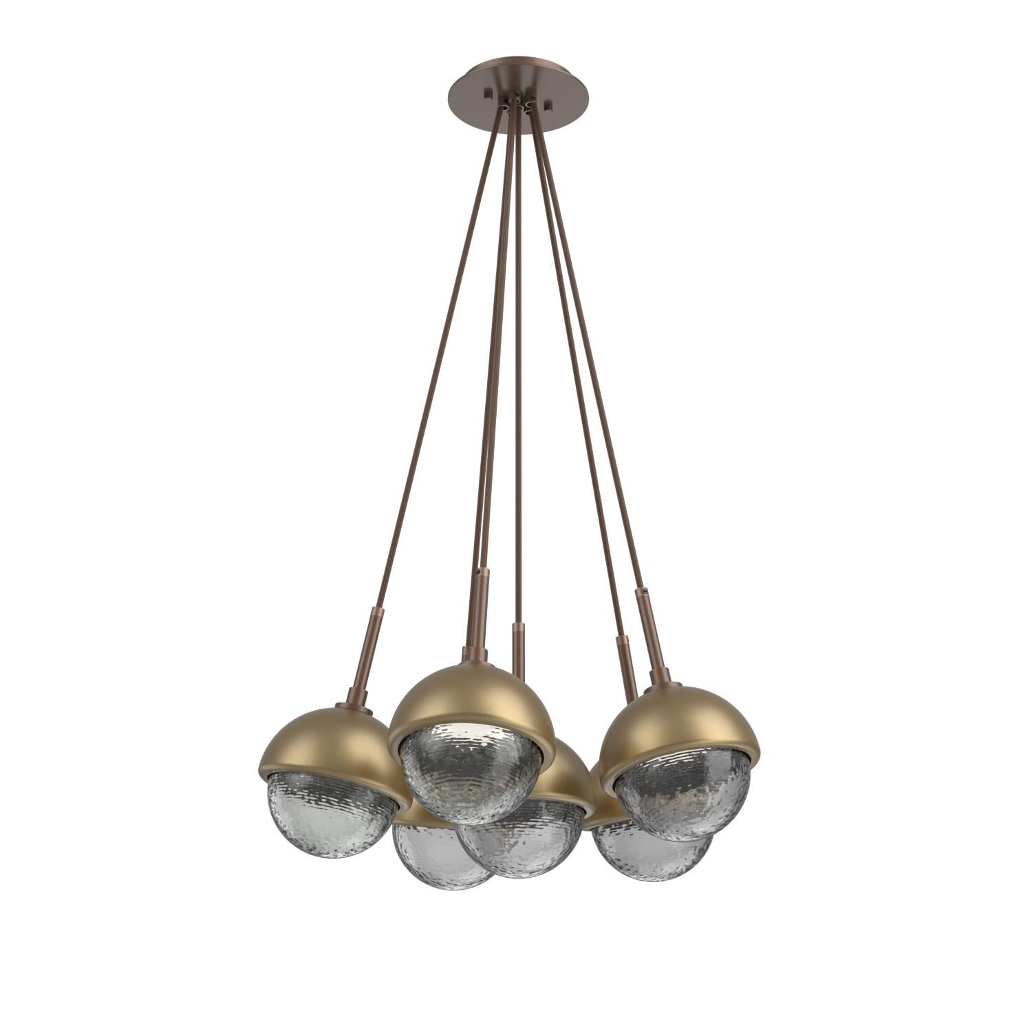 Levi Wilson Cabochon 19 Inch Multi Pendant Light by Hammerton Studio