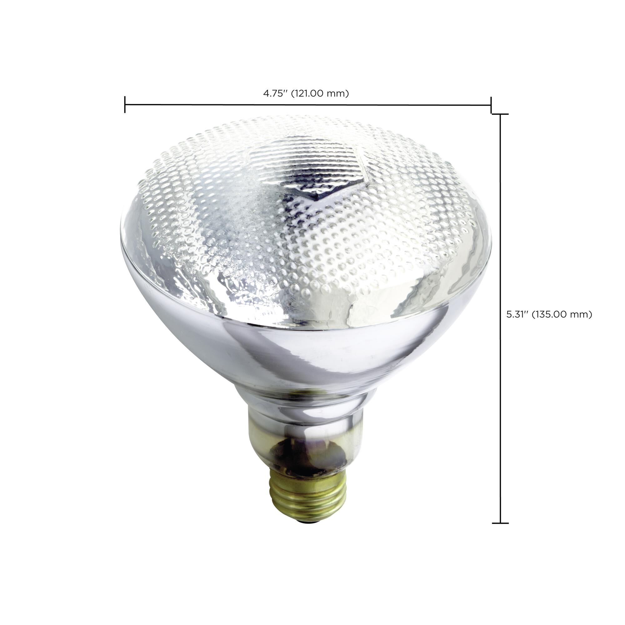 Dimmable 125 Watt 2850K Incandescent Light Bulb,
