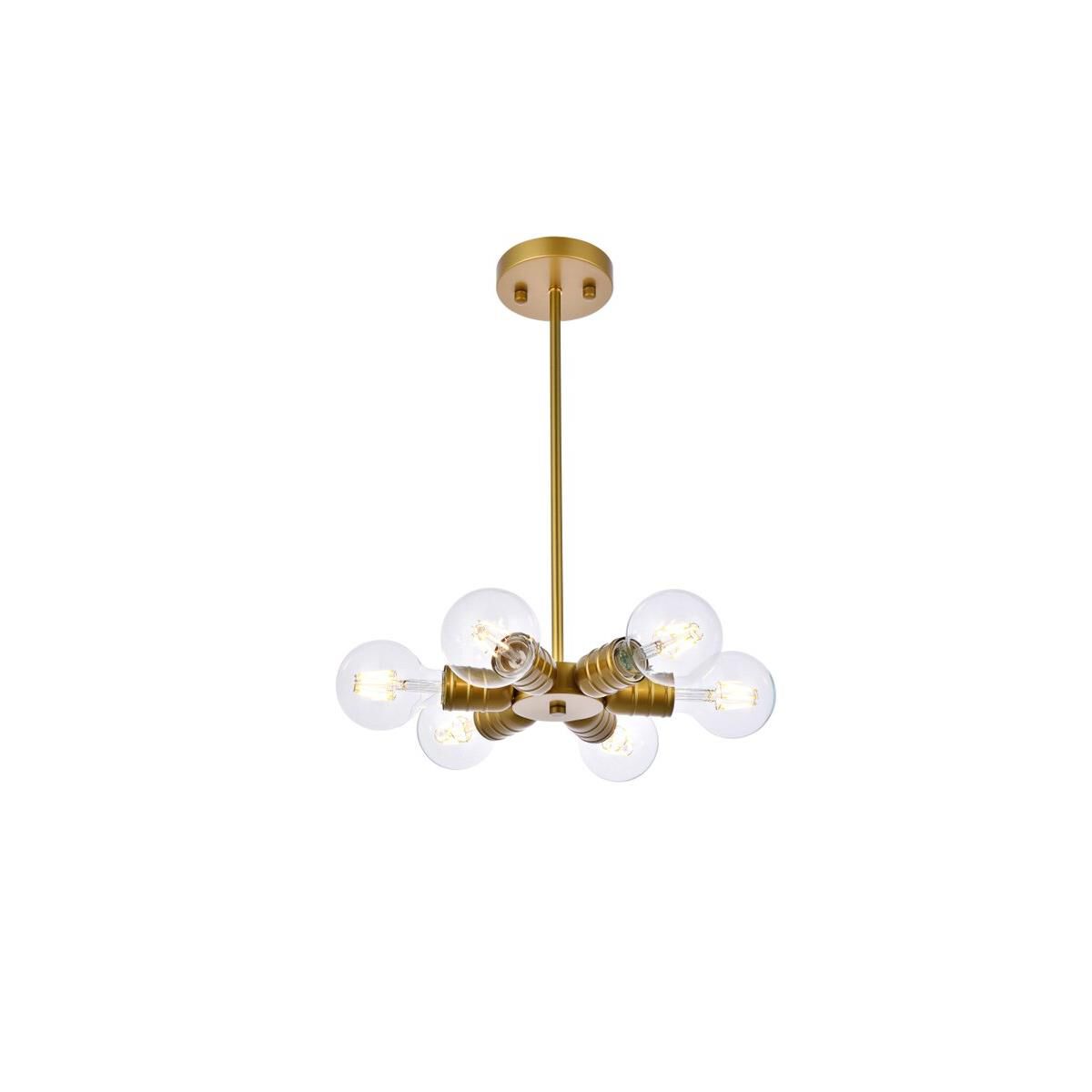 Reyes 8 Inch Mini Pendant by Elegant Lighting