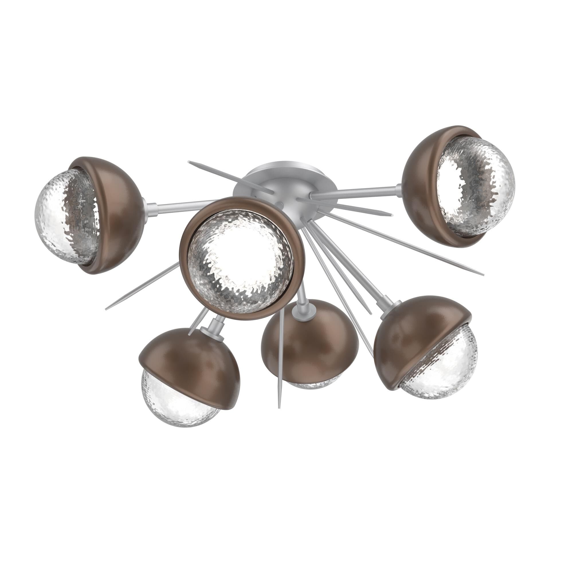Levi Wilson Cabochon 28 Inch Semi Flush Mount by Hammerton Studio
