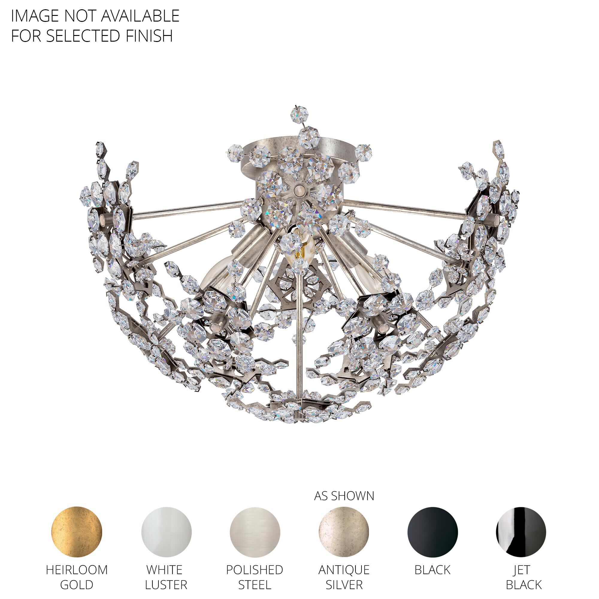 Esteracae 18 Inch Semi Flush Mount by Schonbek