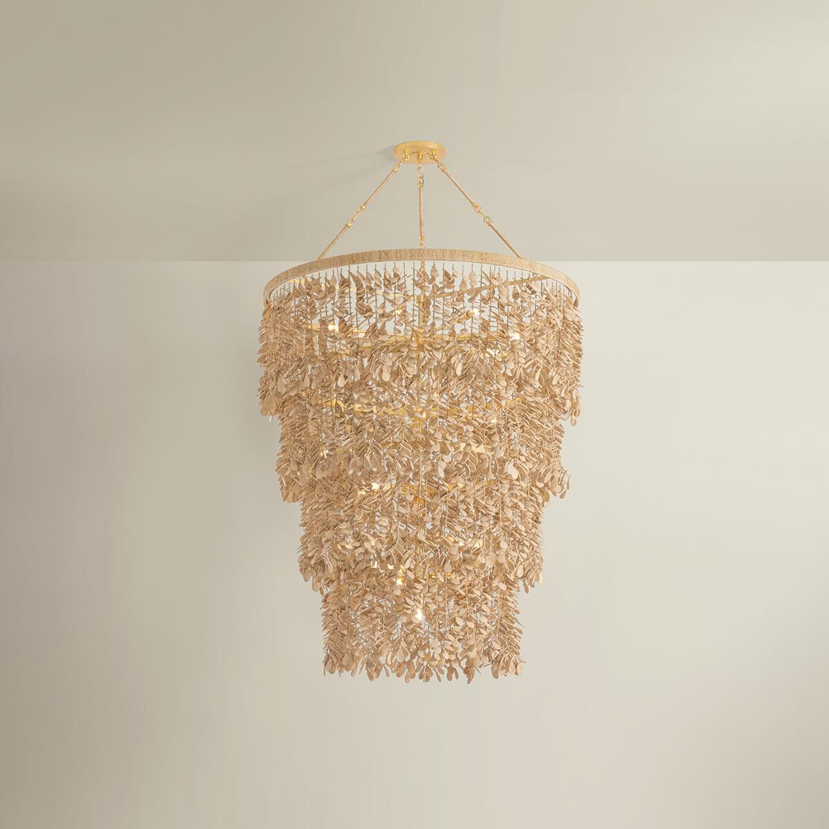 Shown in Vintage Gold Leaf finish and Coco Shell shade
