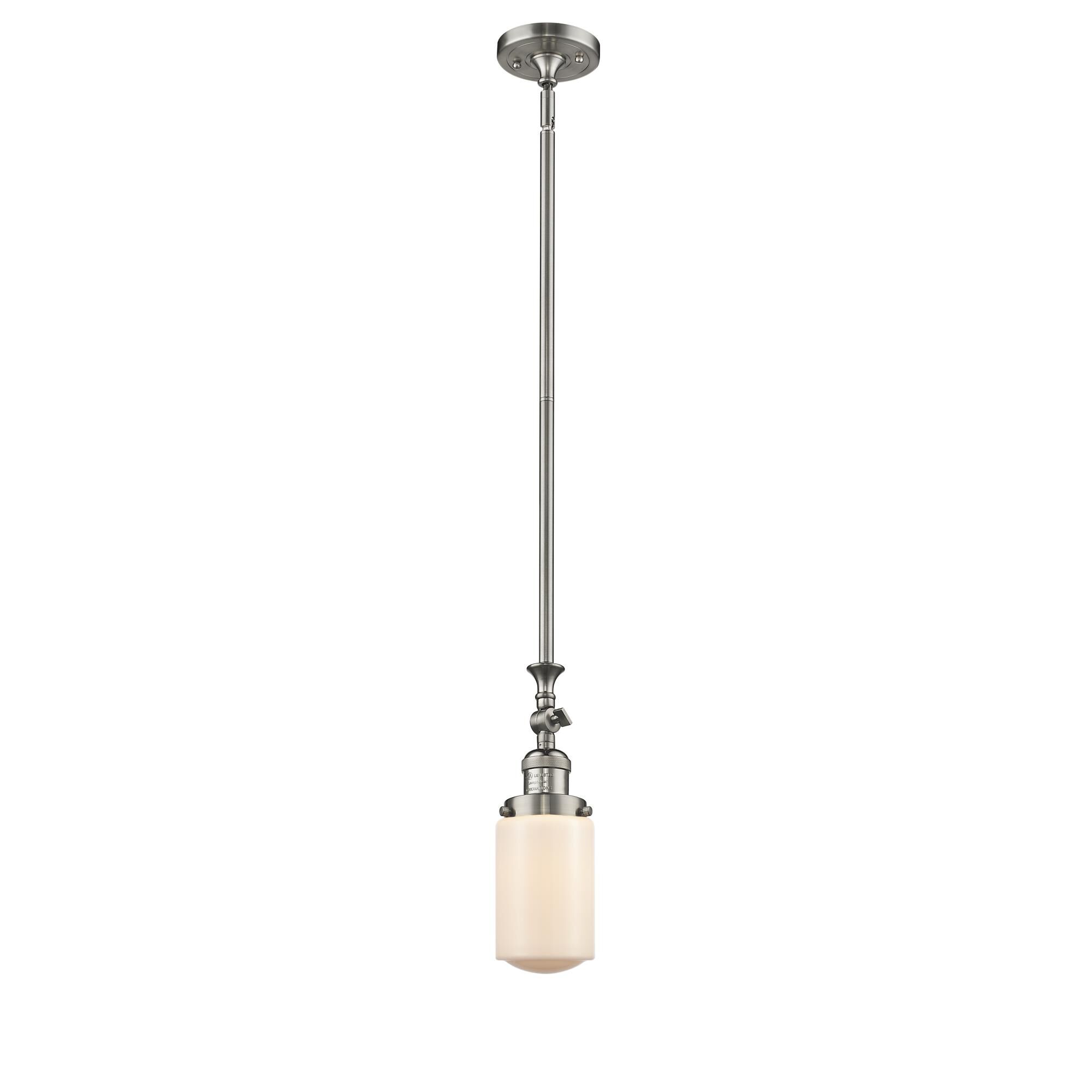 Shown in Brushed Satin Nickel finish and Schoolhouse glass and Glass shade
