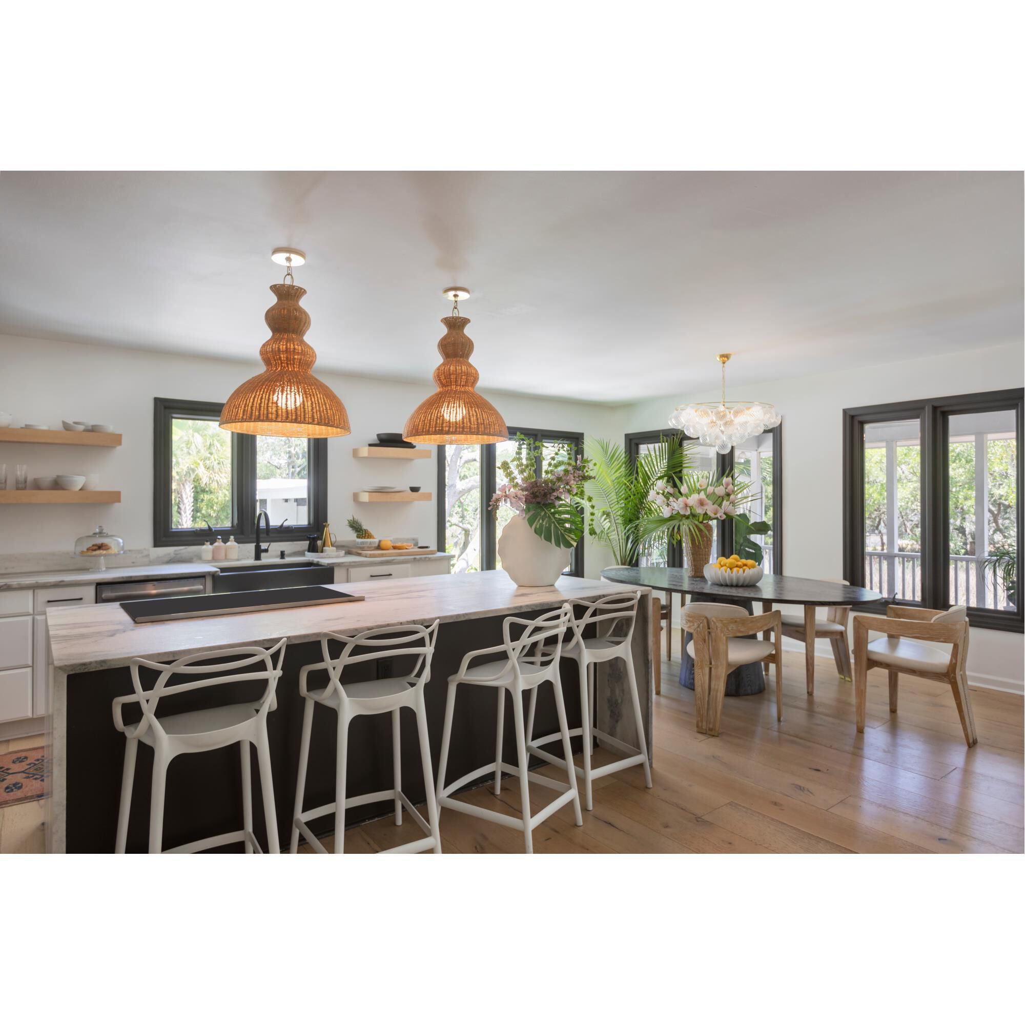 Megan Molten Mayla 21 Inch Large Pendant by Mitzi