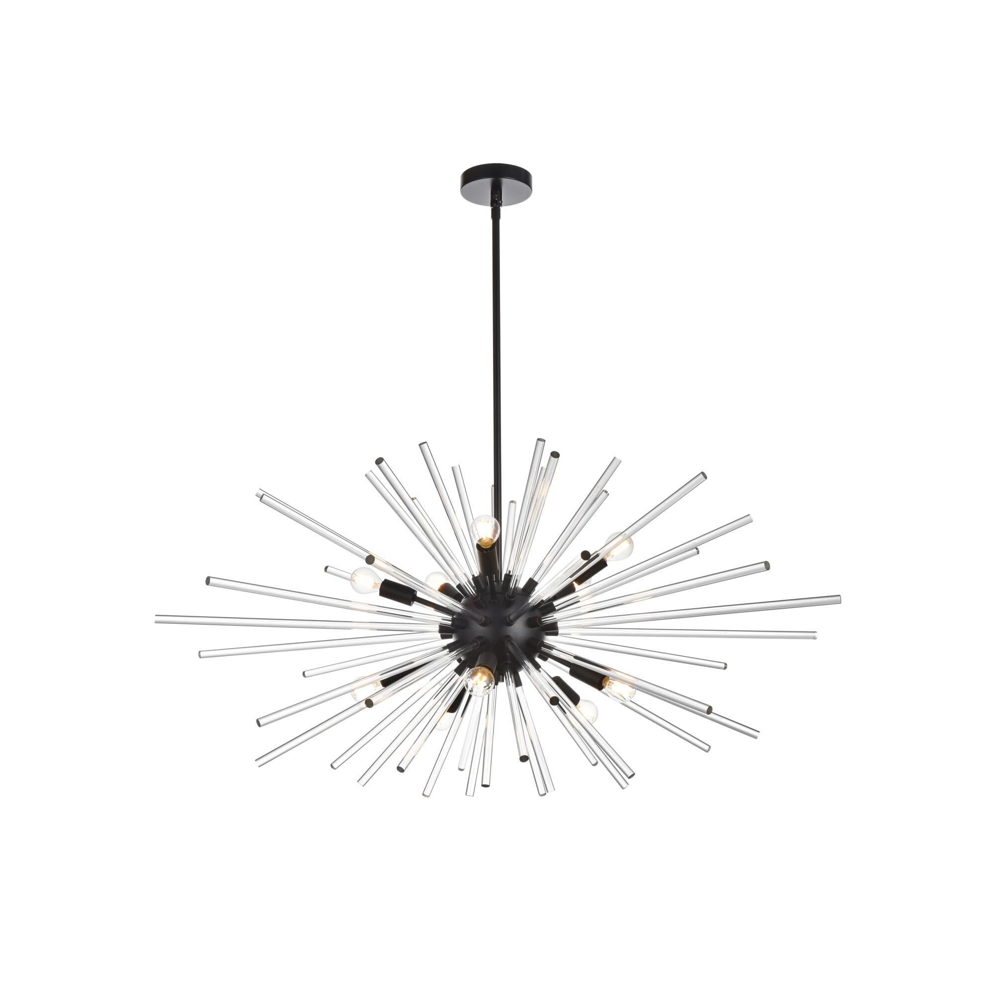 Sienna 42 Inch 10 Light Chandelier by Elegant Lighting