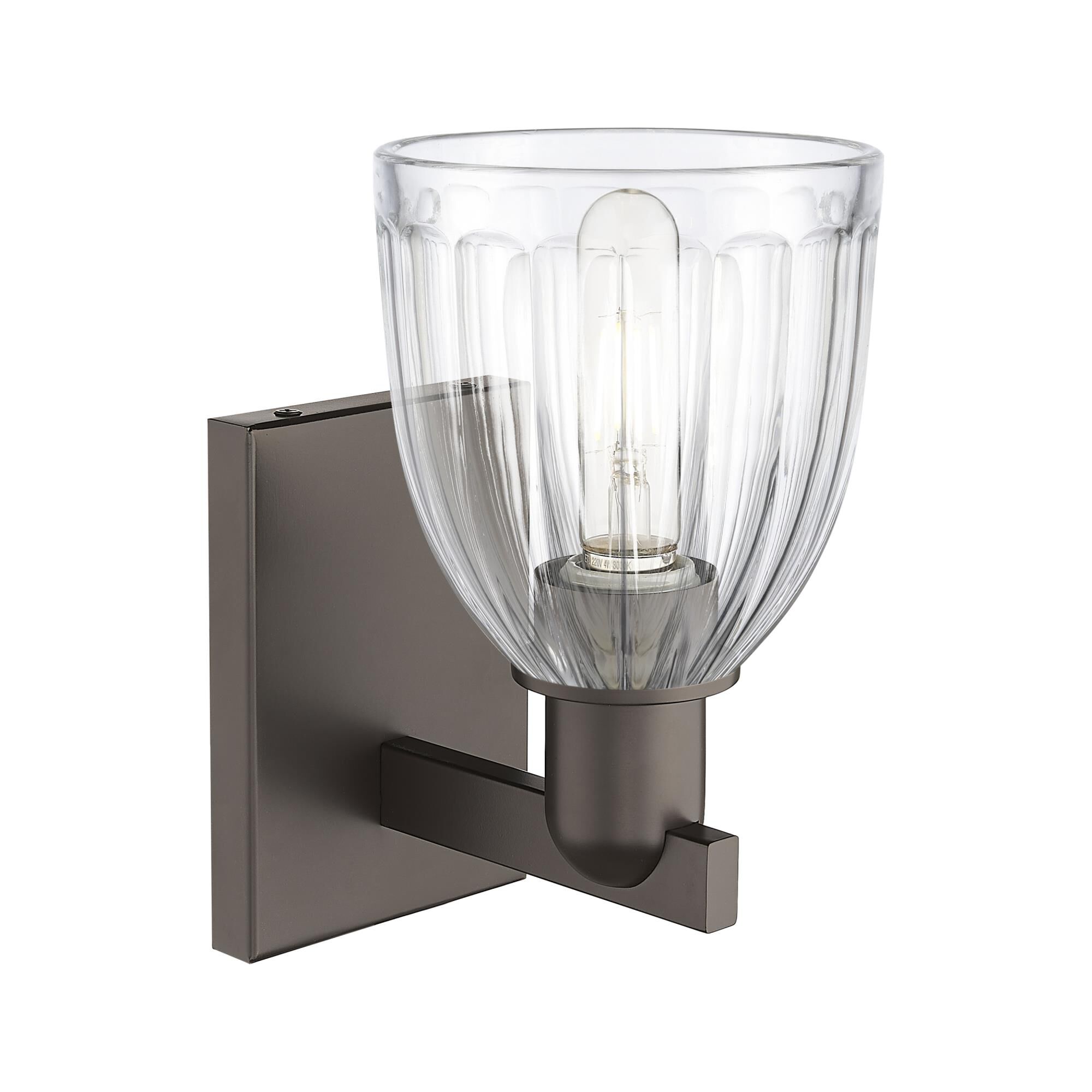 Shown in Oil Rubbed Bronze finish and Clear glass