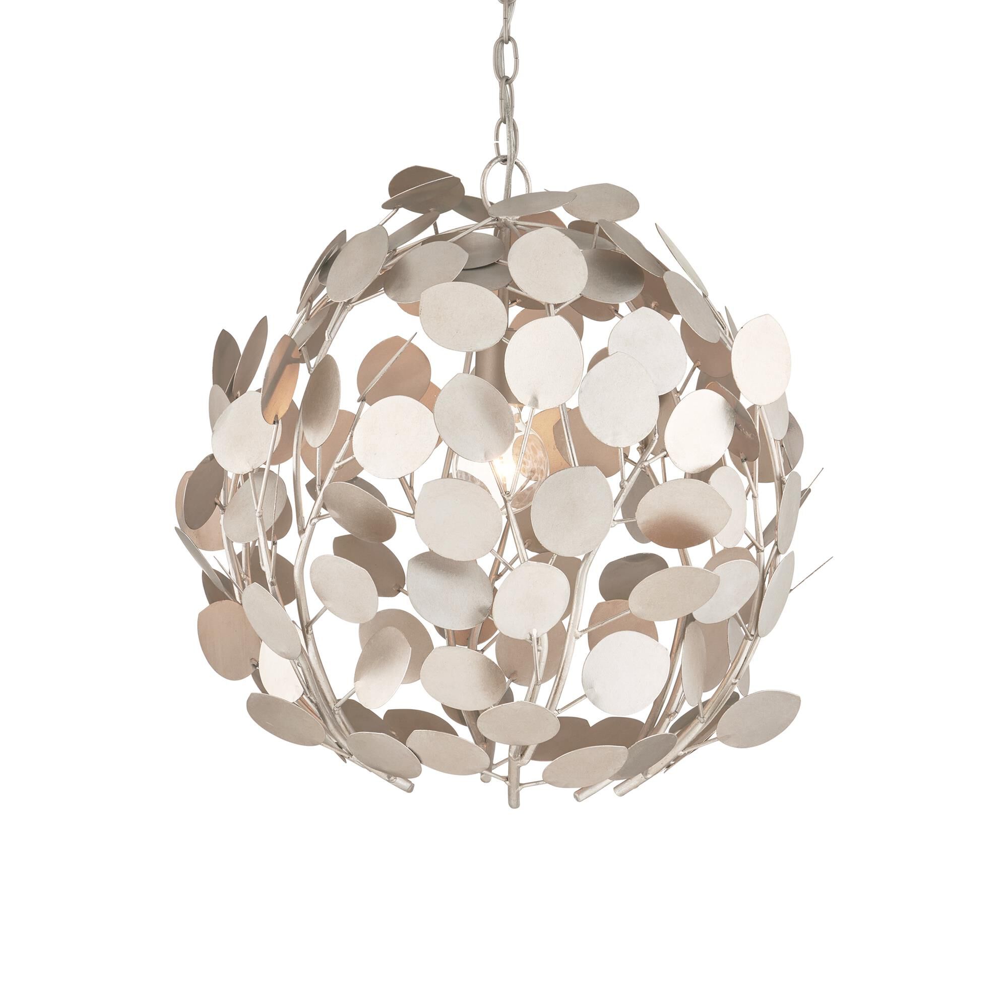 Shown in Contemporary Silver Leaf/Contemporary Silver finish