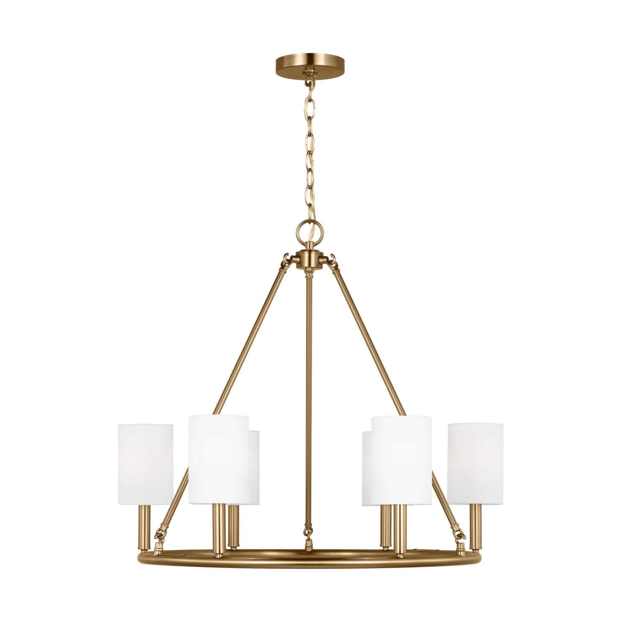 Drew & Jonathan Egmont 28 Inch 6 Light Chandelier by Visual Comfort Studio Collection