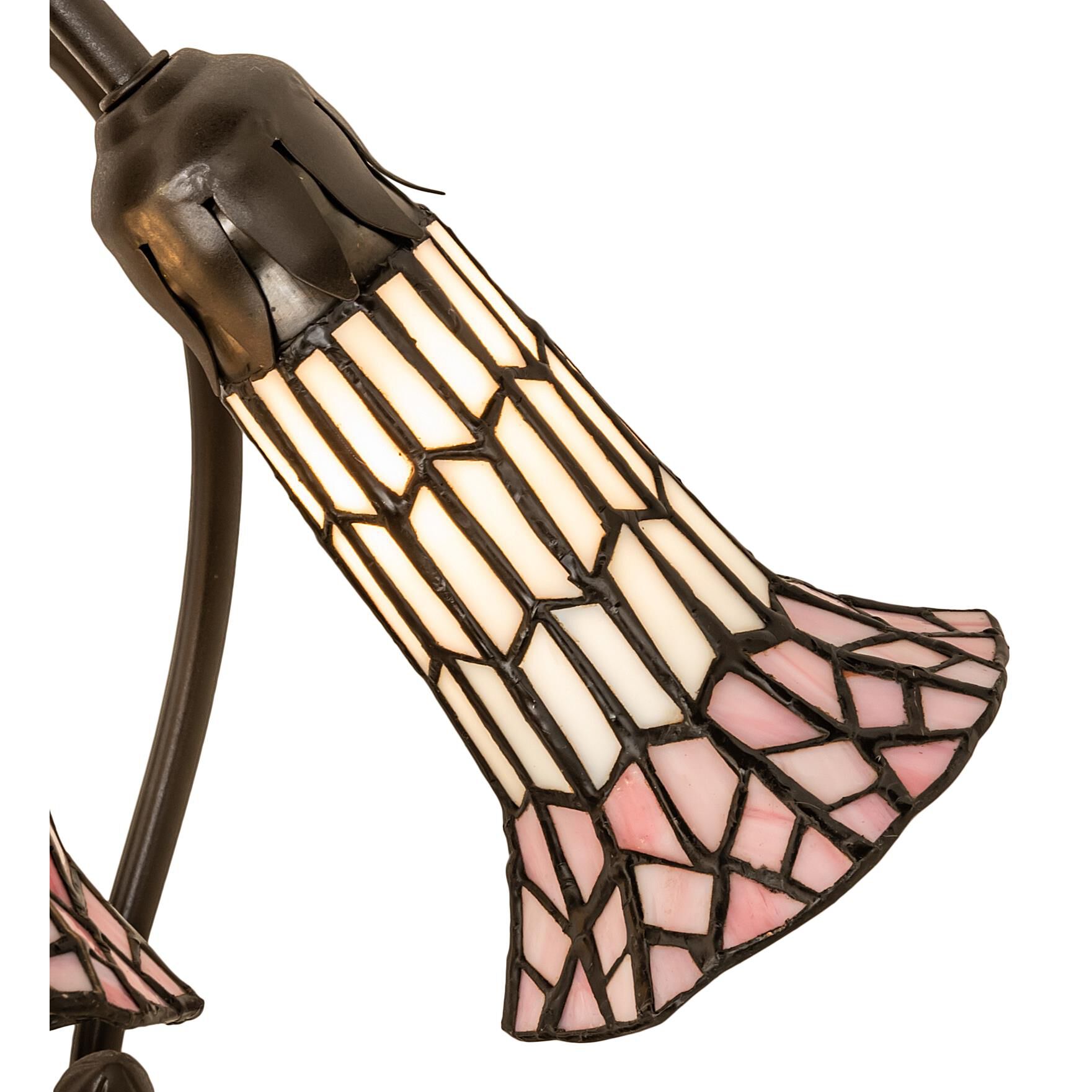 Stained Glass Pond Lily 16 Inch Accent Lamp by Meyda Lighting