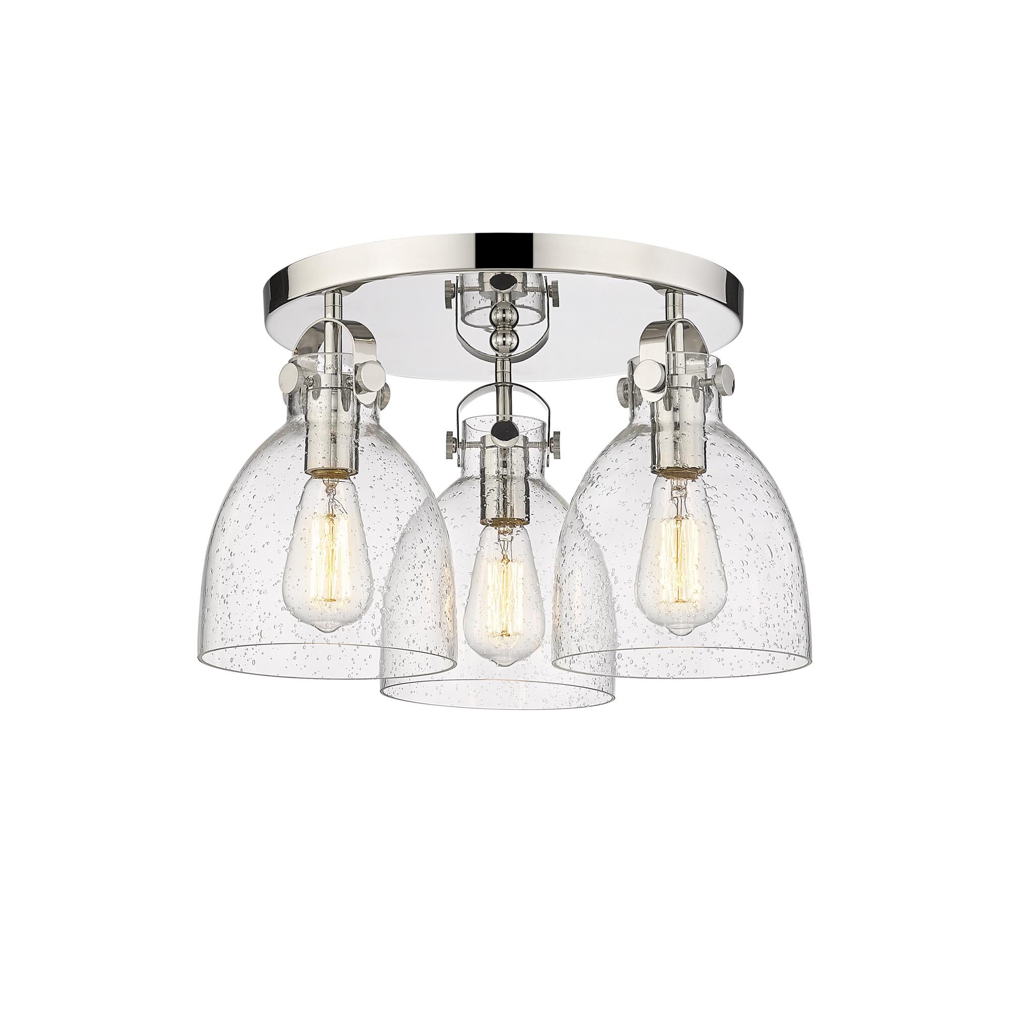 Bruno Marashlian Newton Bell 19 Inch 3 Light Flush Mount by Innovations Lighting