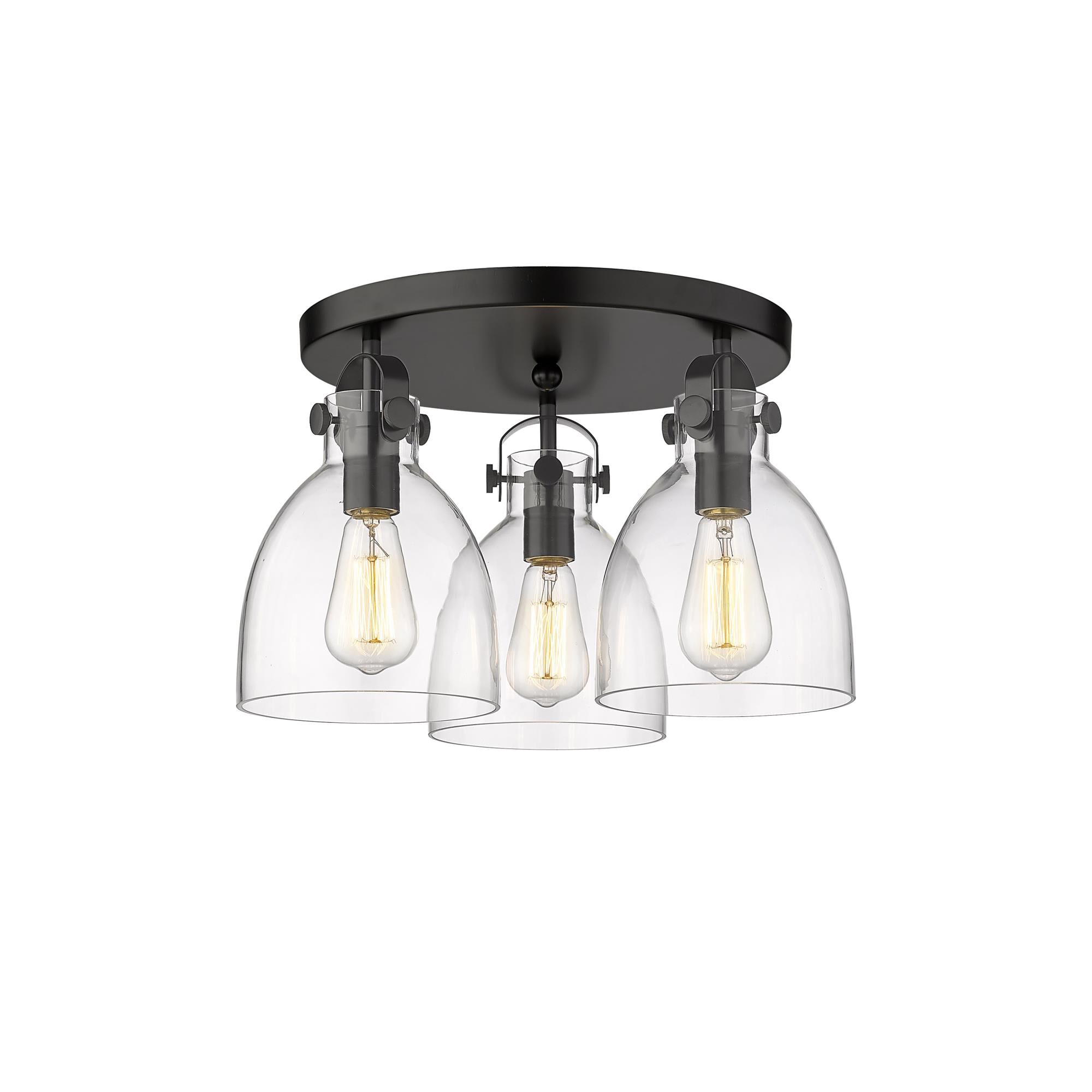 Bruno Marashlian Newton Bell 19 Inch 3 Light Flush Mount by Innovations Lighting