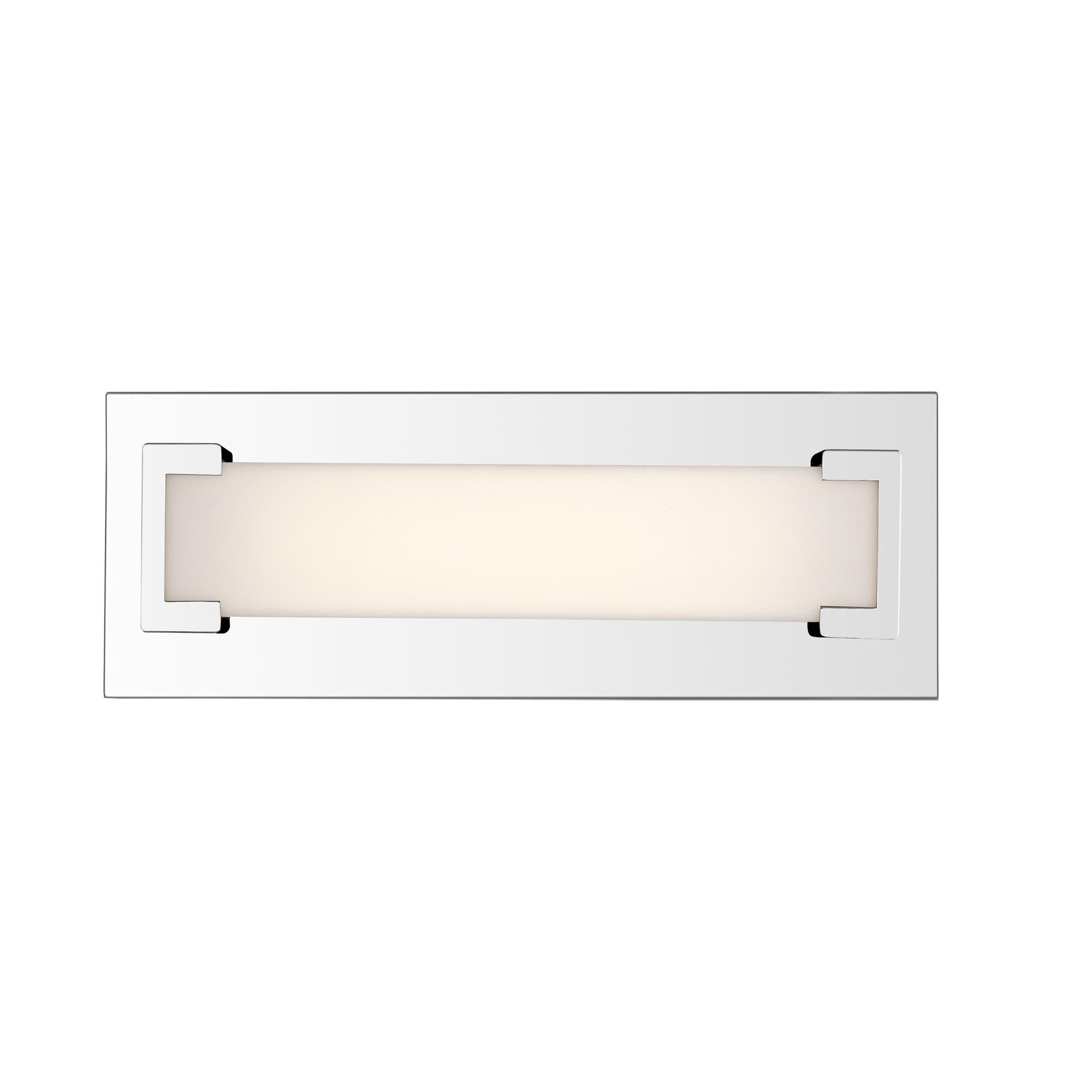 Shown in Chrome finish and Acrylic glass and Acrylic shade