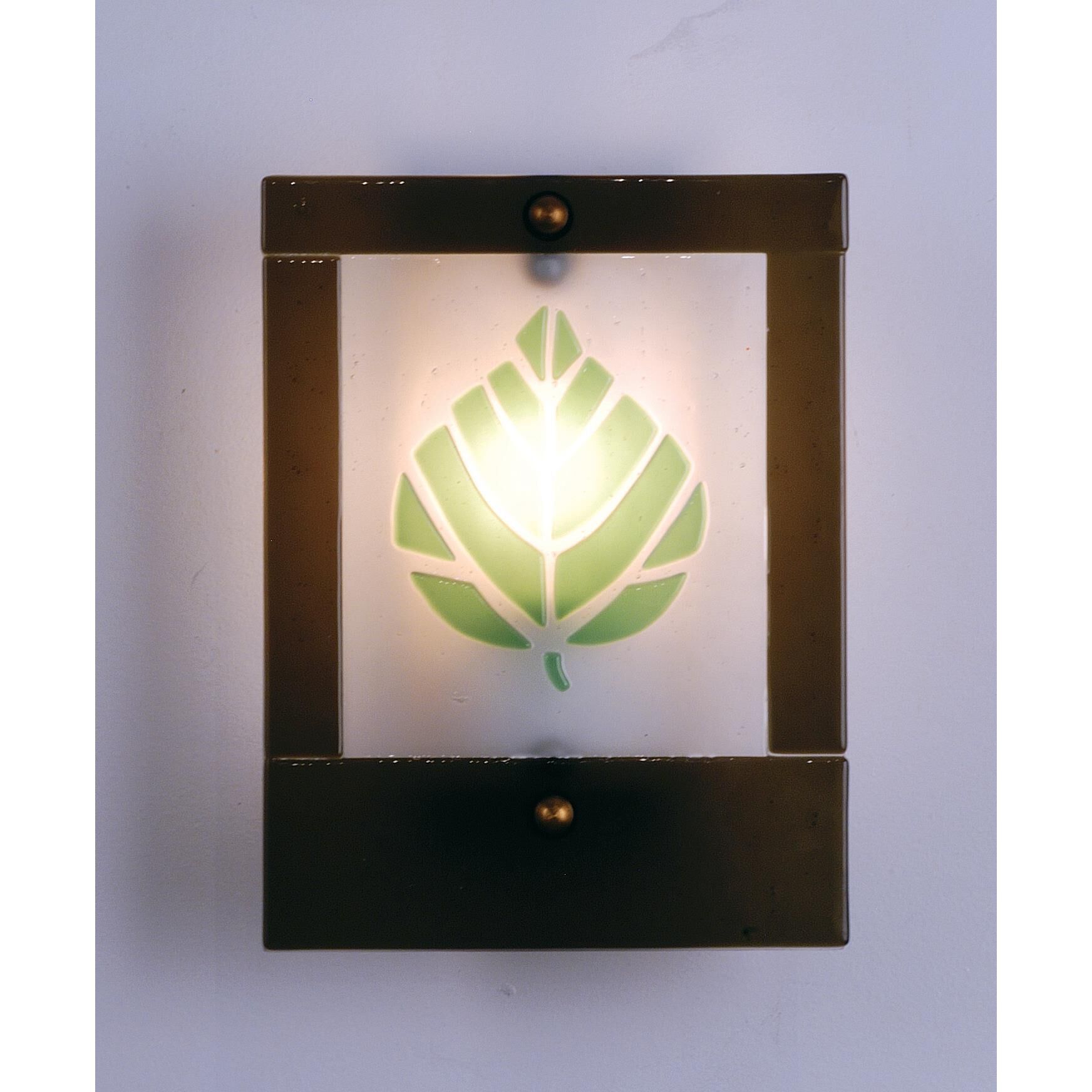 Shown in Antique Copper Finish finish and Mint Green-Frosty White glass