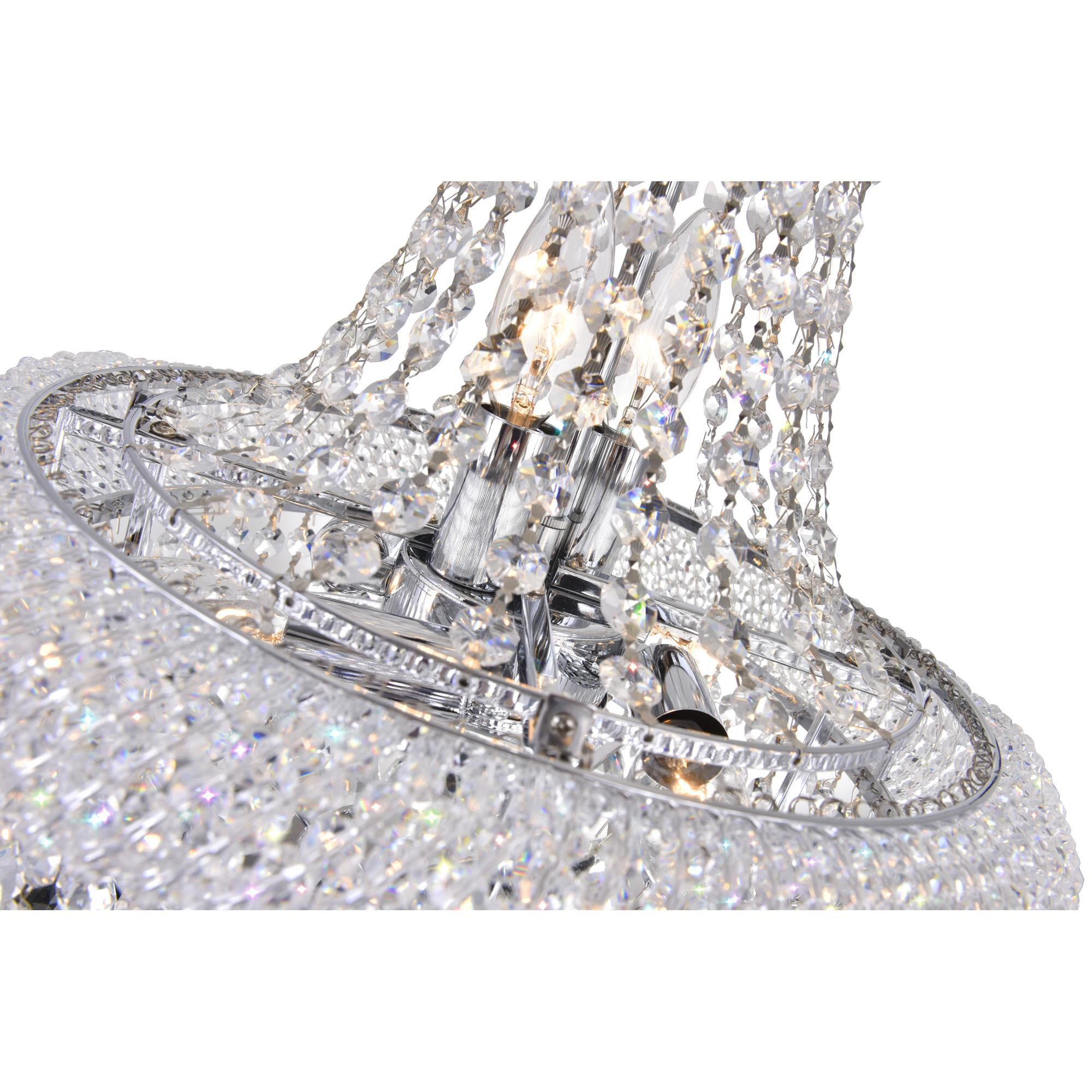 Empire 14 Inch 6 Light Mini Chandelier by CWI Lighting