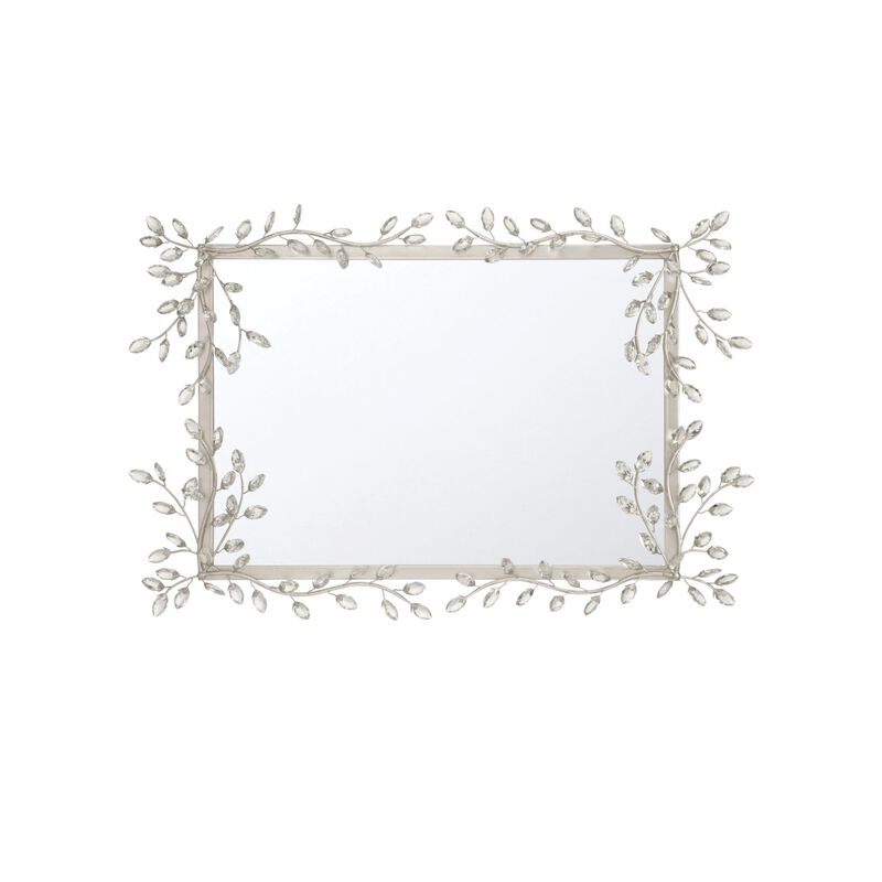 Forget-Me-Not 32 Inch Decorative Mirror by Currey and Company