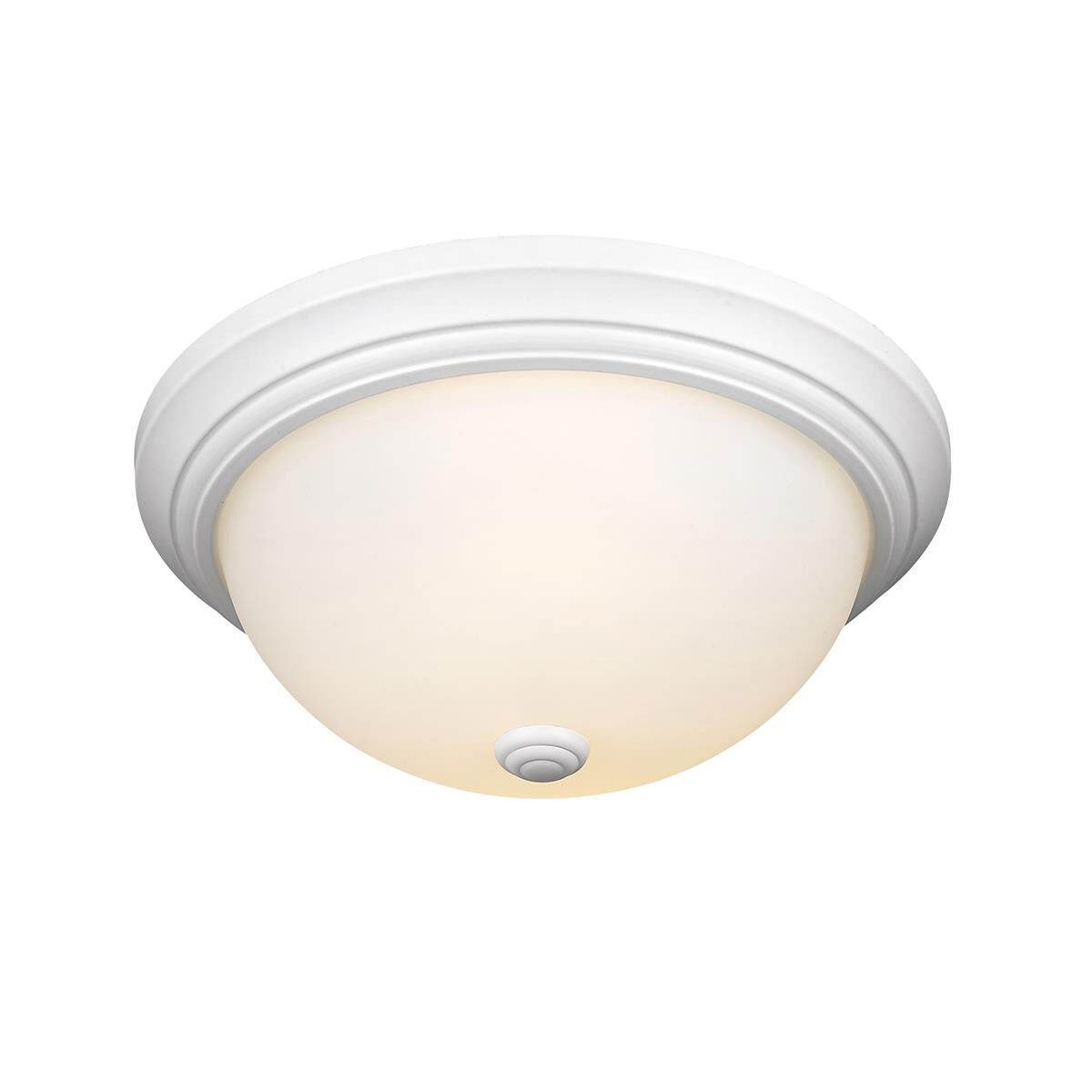 Shown in White finish and Etched White glass