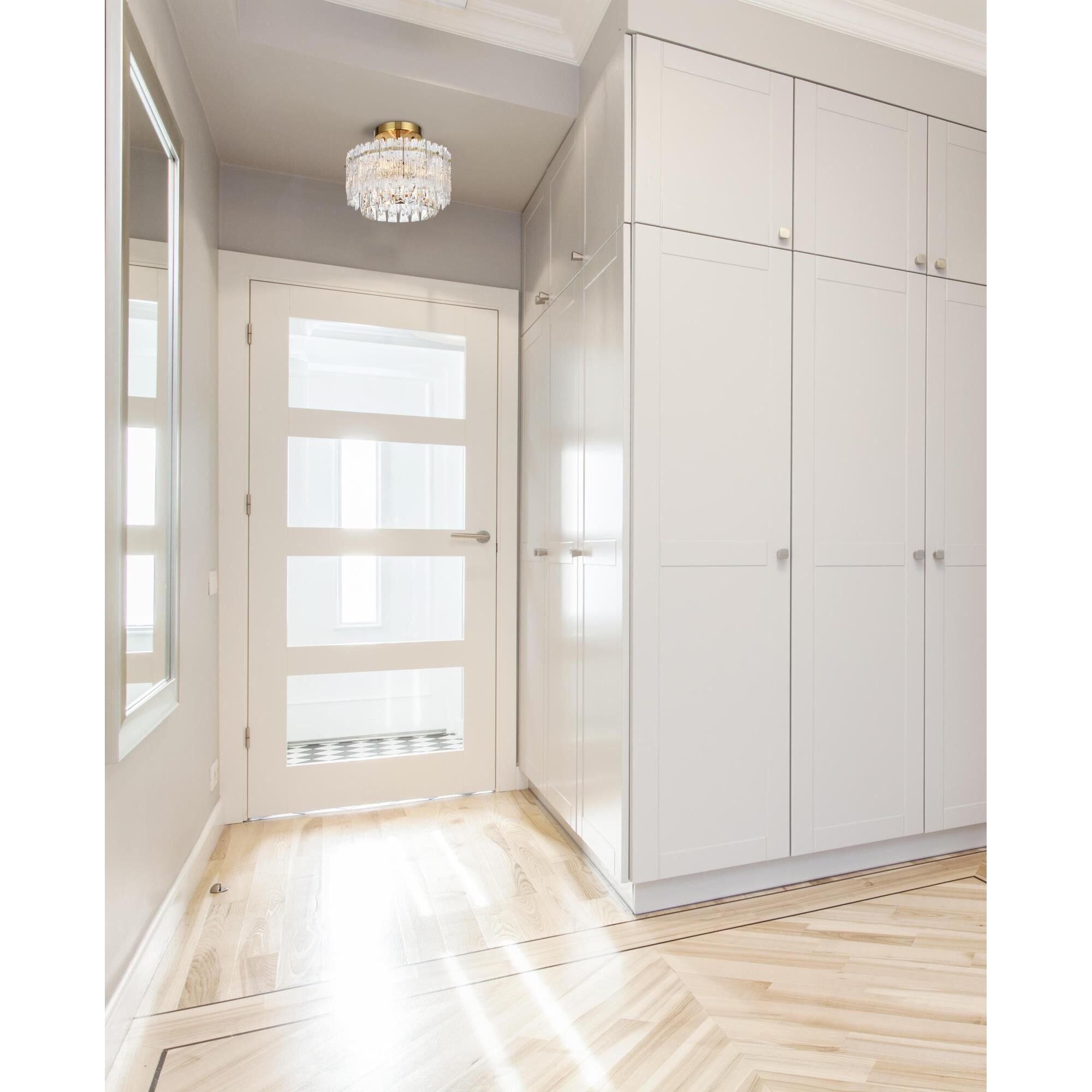 Emilia 12 Inch Semi Flush Mount by Elegant Lighting