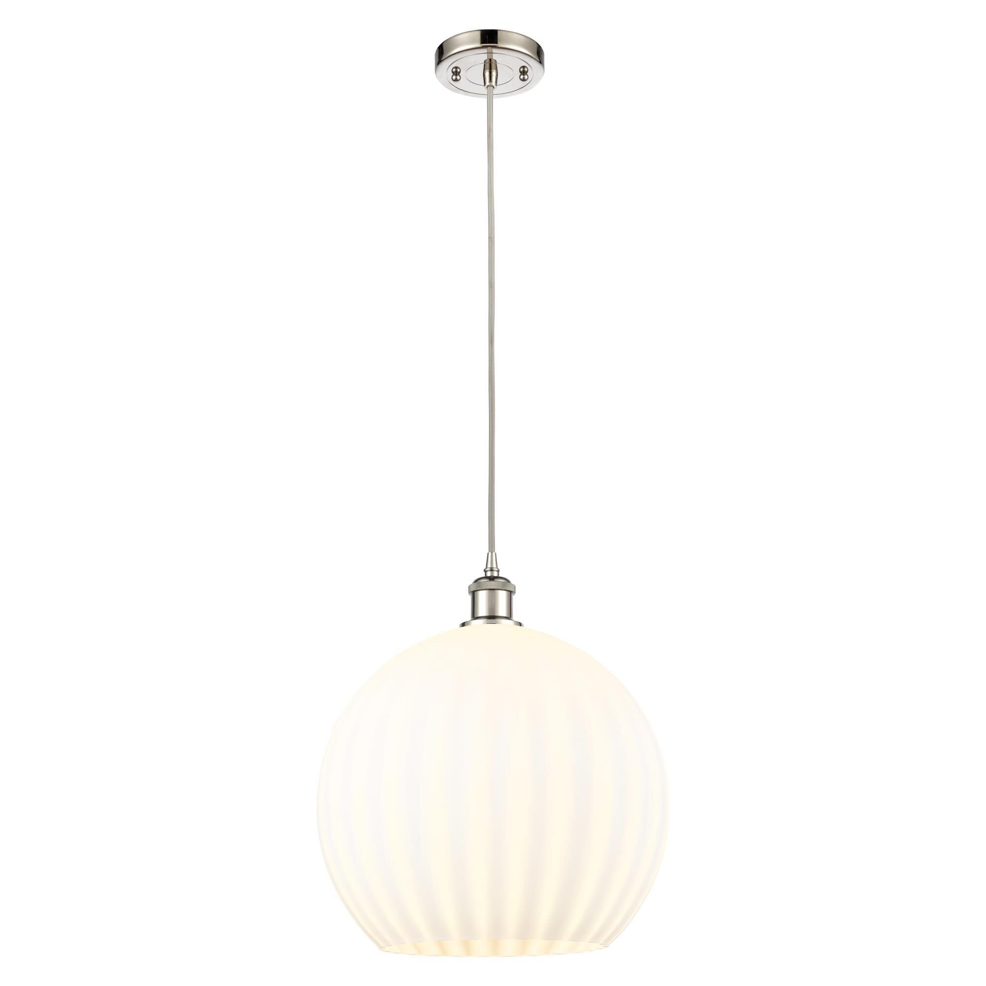 White Venetian Large Pendant by Innovations Lighting