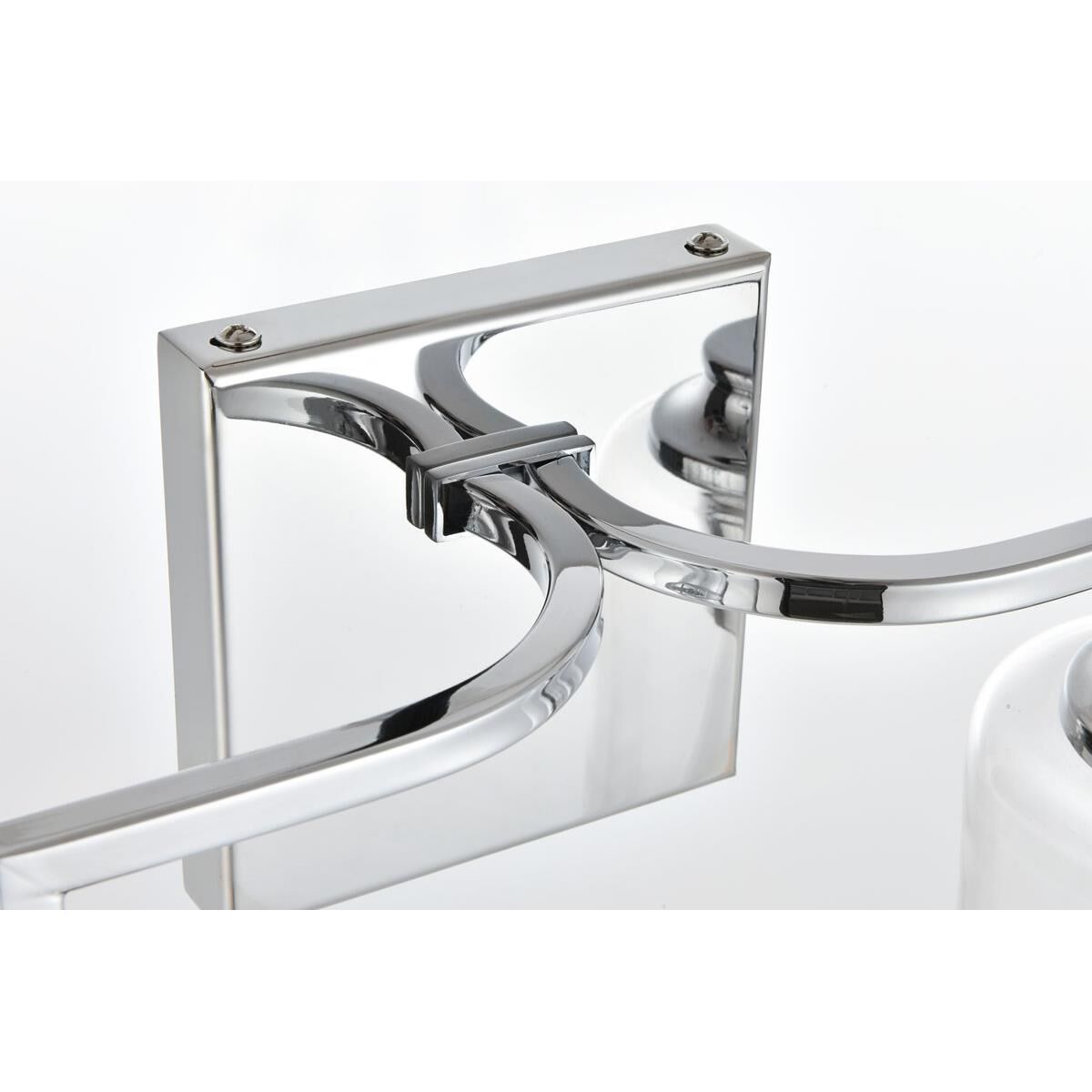 Shown in Chrome  finish and Clear glass