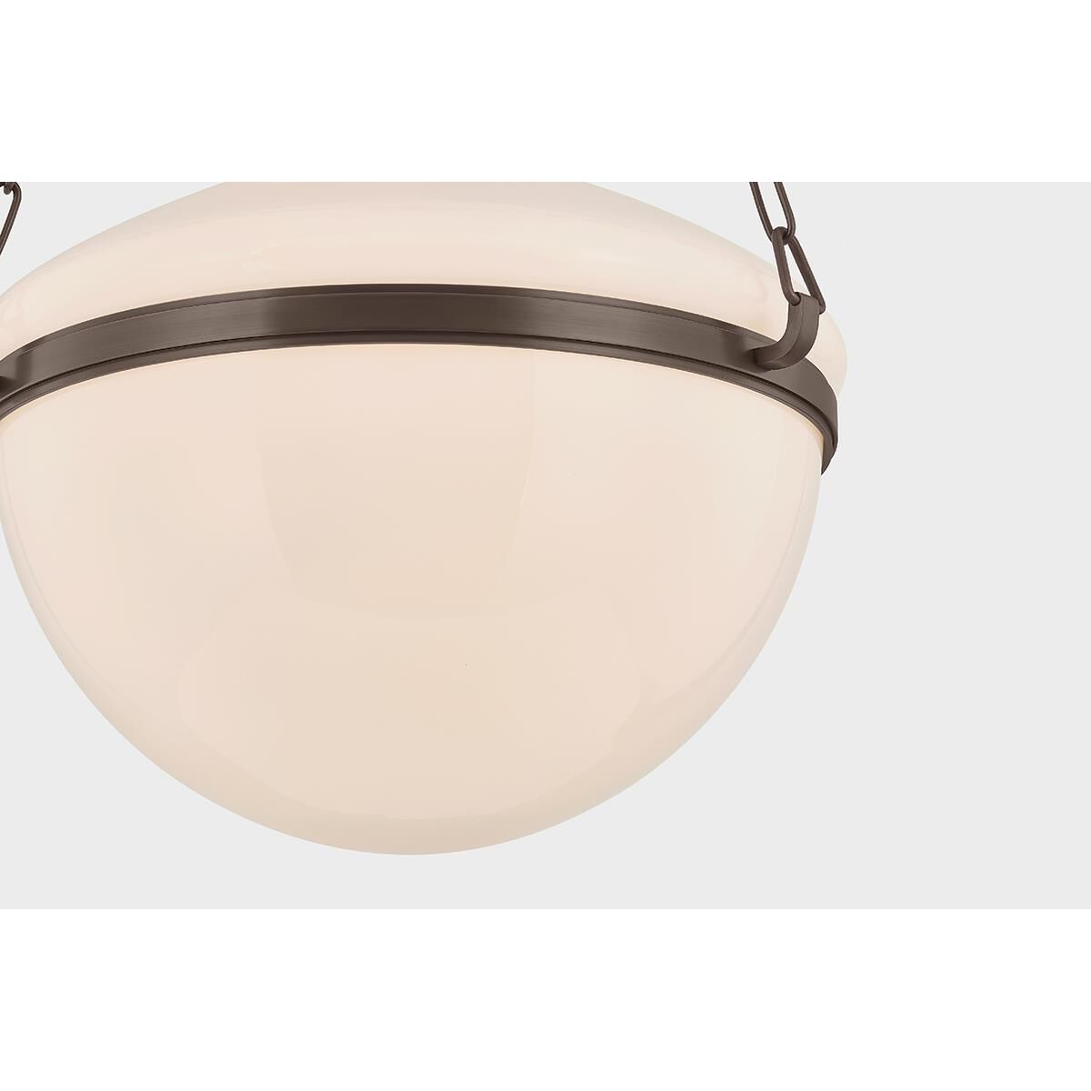 Shown in Bronze finish and Opal Glossy glass