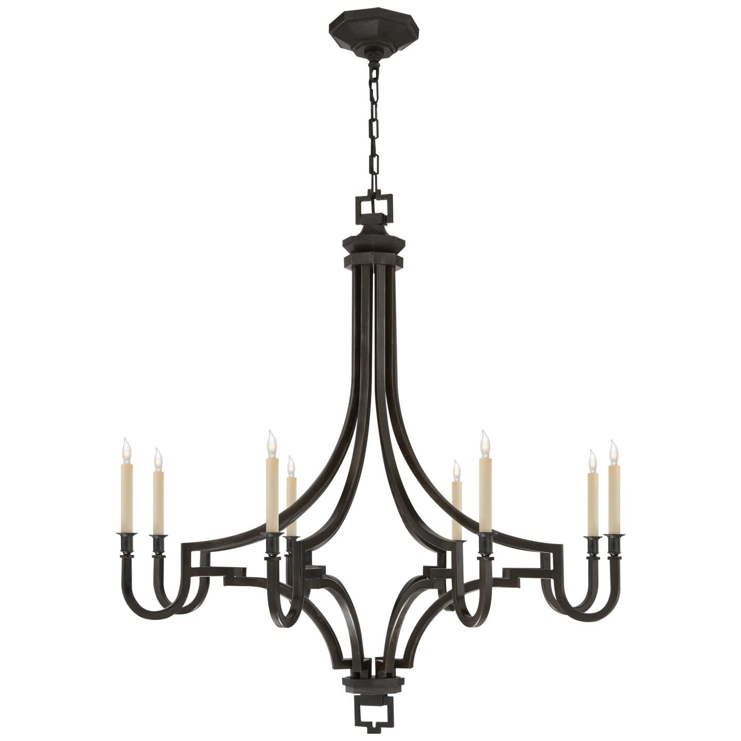 Chapman & Myers Mykonos 37 Inch 8 Light Chandelier by Visual Comfort Signature Collection