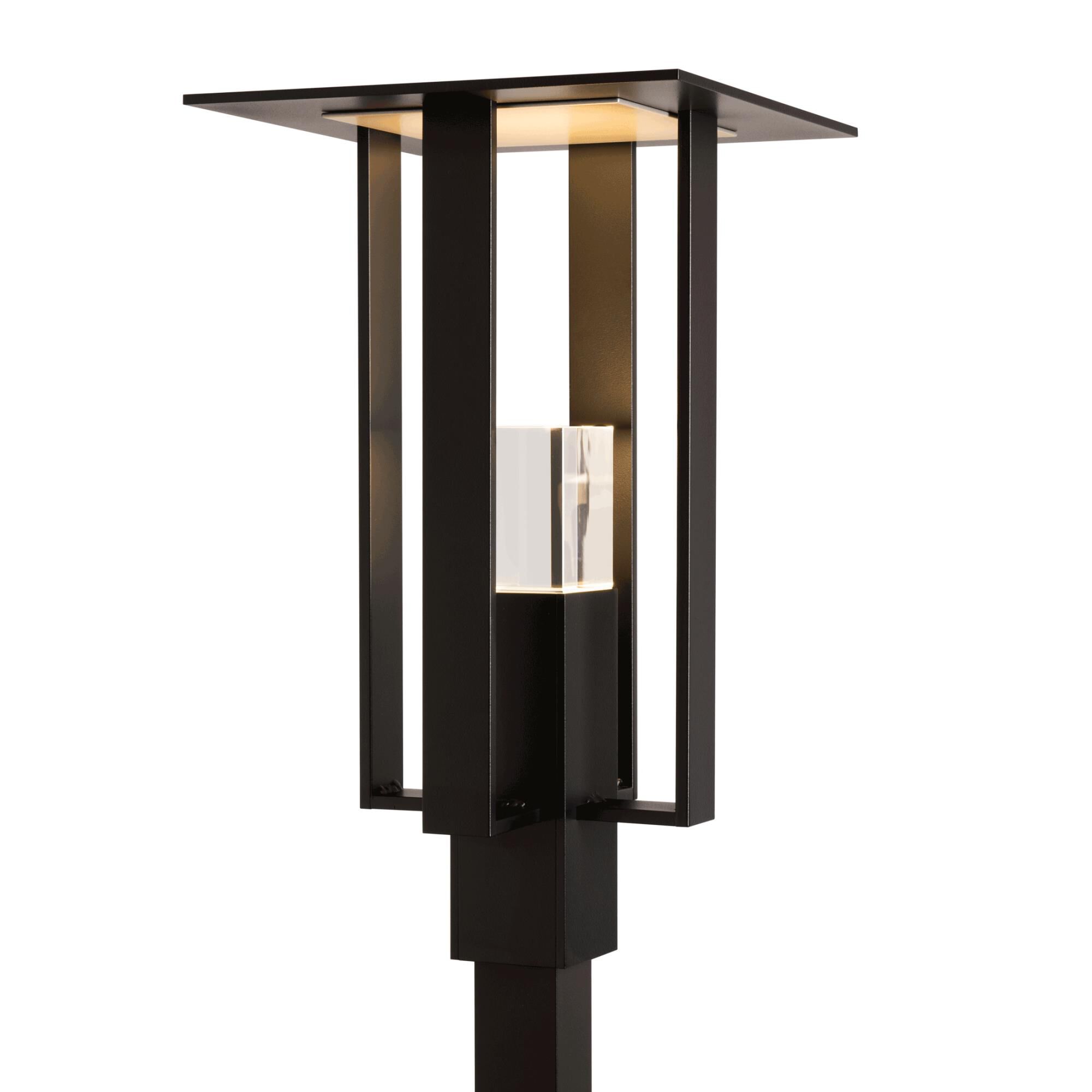 Shown in Coastal Black finish and Clear glass and Outdoor Silver accent