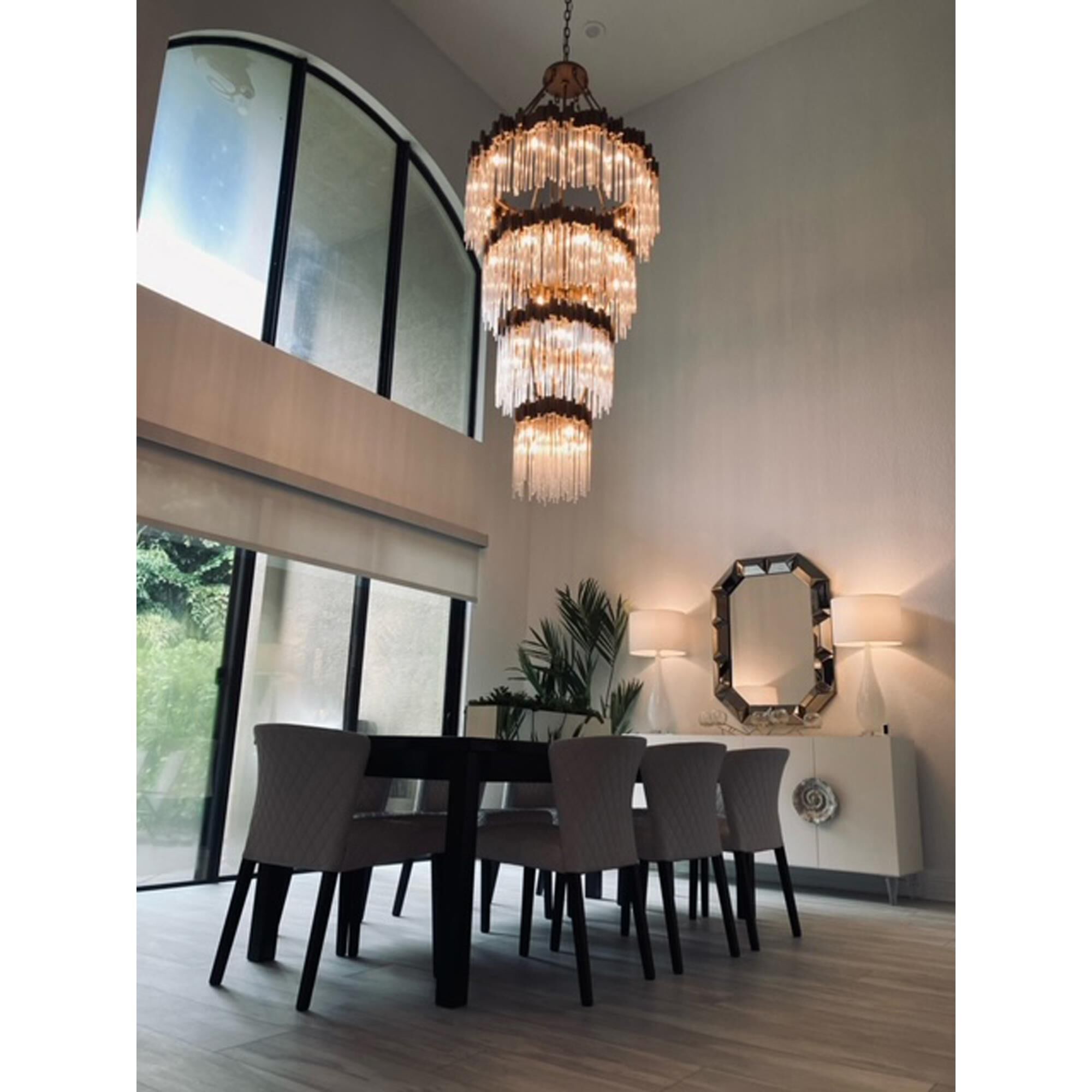 Shown in Silver finish and Clear glass