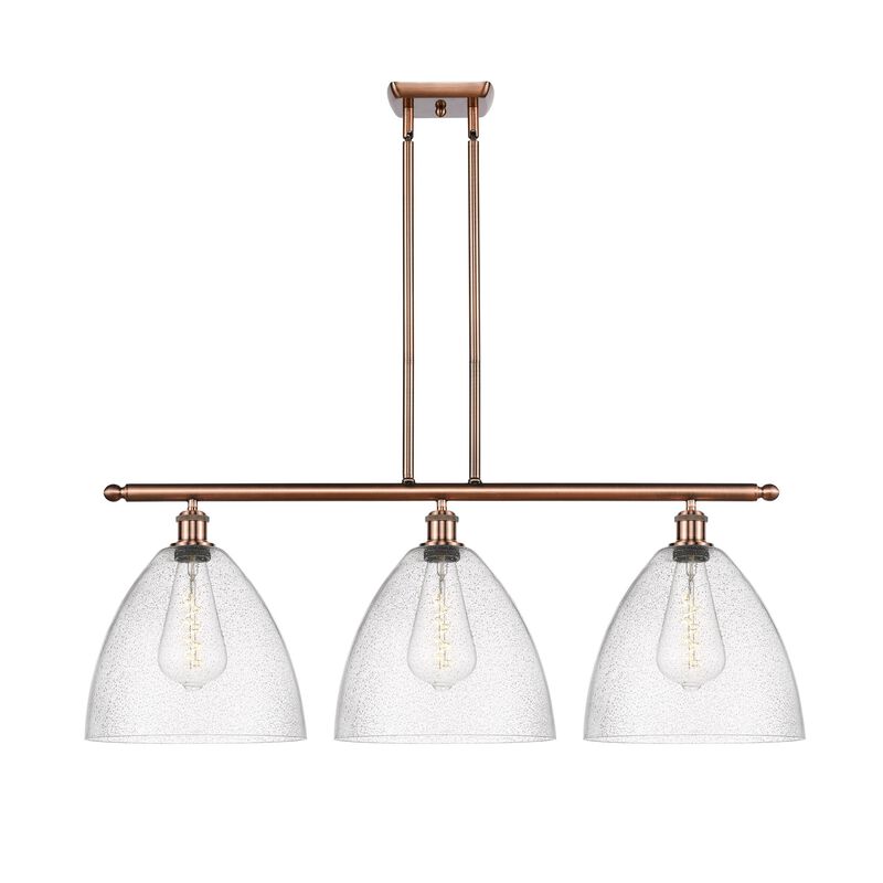 Bruno Marashlian Ballston Dome 38 Inch 3 Light Linear Suspension Light by Innovations Lighting
