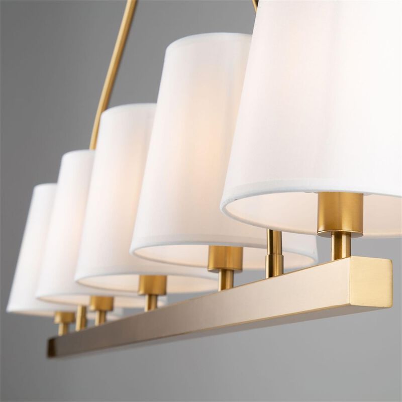 Steven Sabados (S&C) Rhythm 40 Inch 5 Light Linear Suspension Light by Artcraft