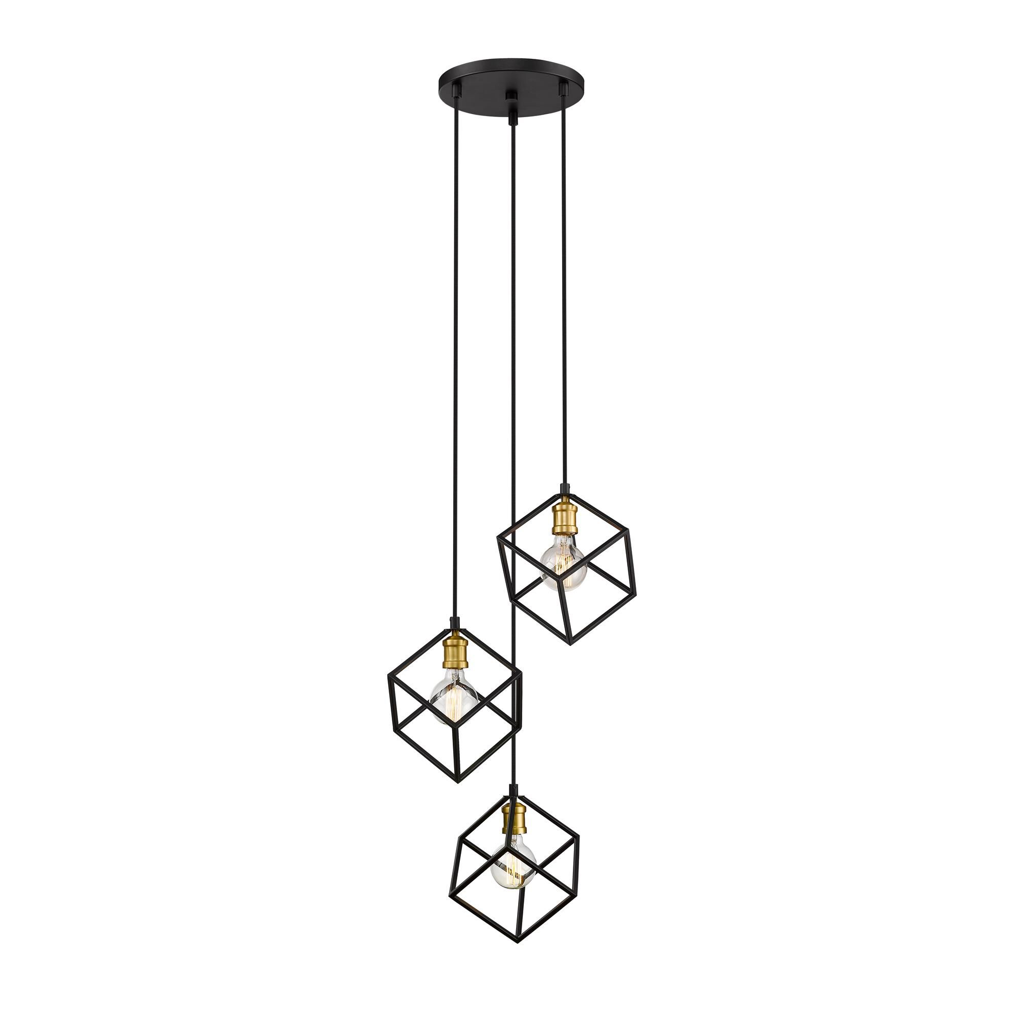 Shown in Bronze + Olde Brass finish and --- glass and --- shade