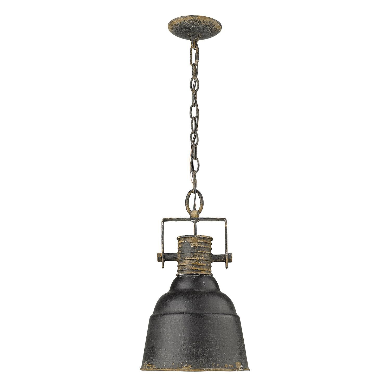 Quarry 9 Inch Mini Pendant by Golden Lighting