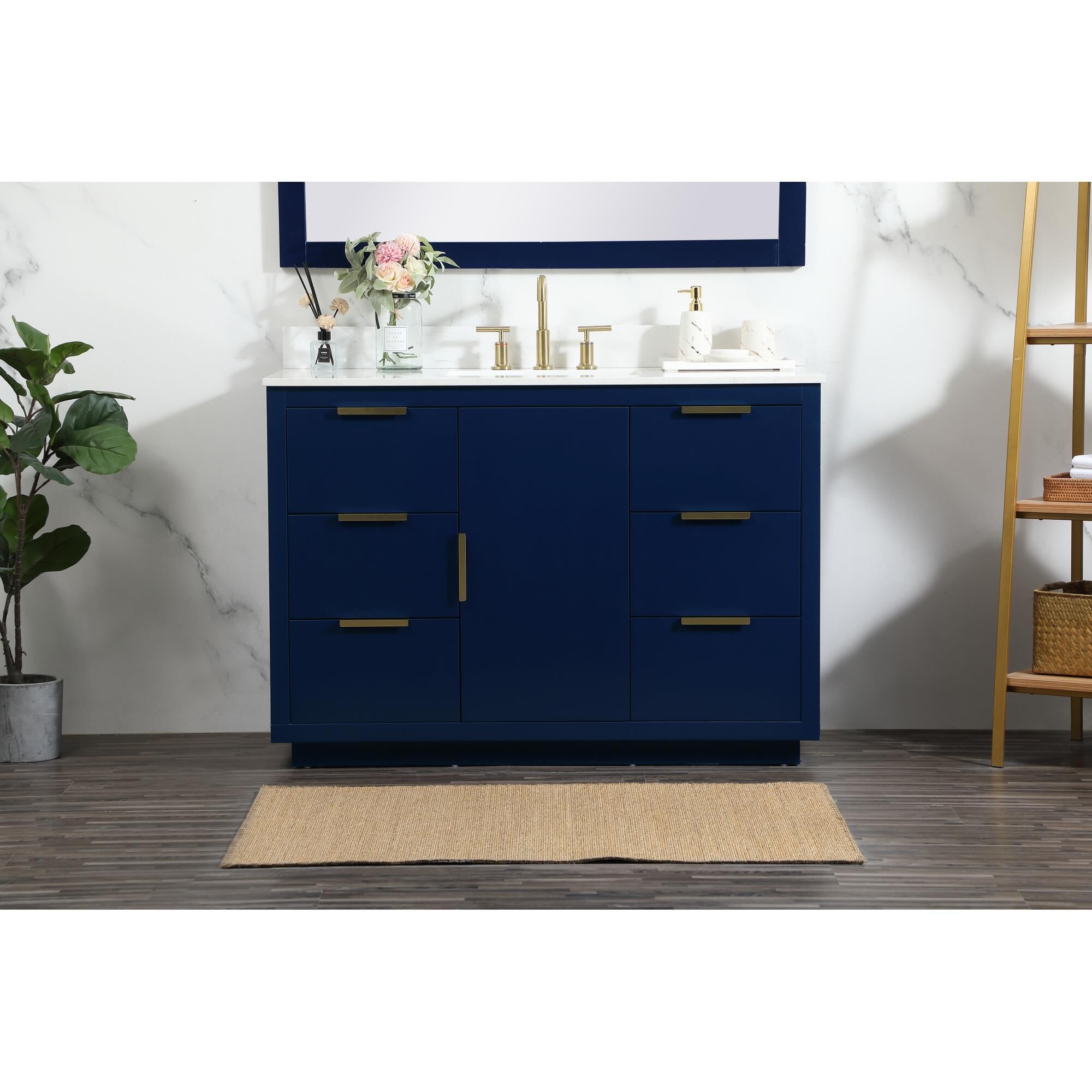 Shown in Blue finish