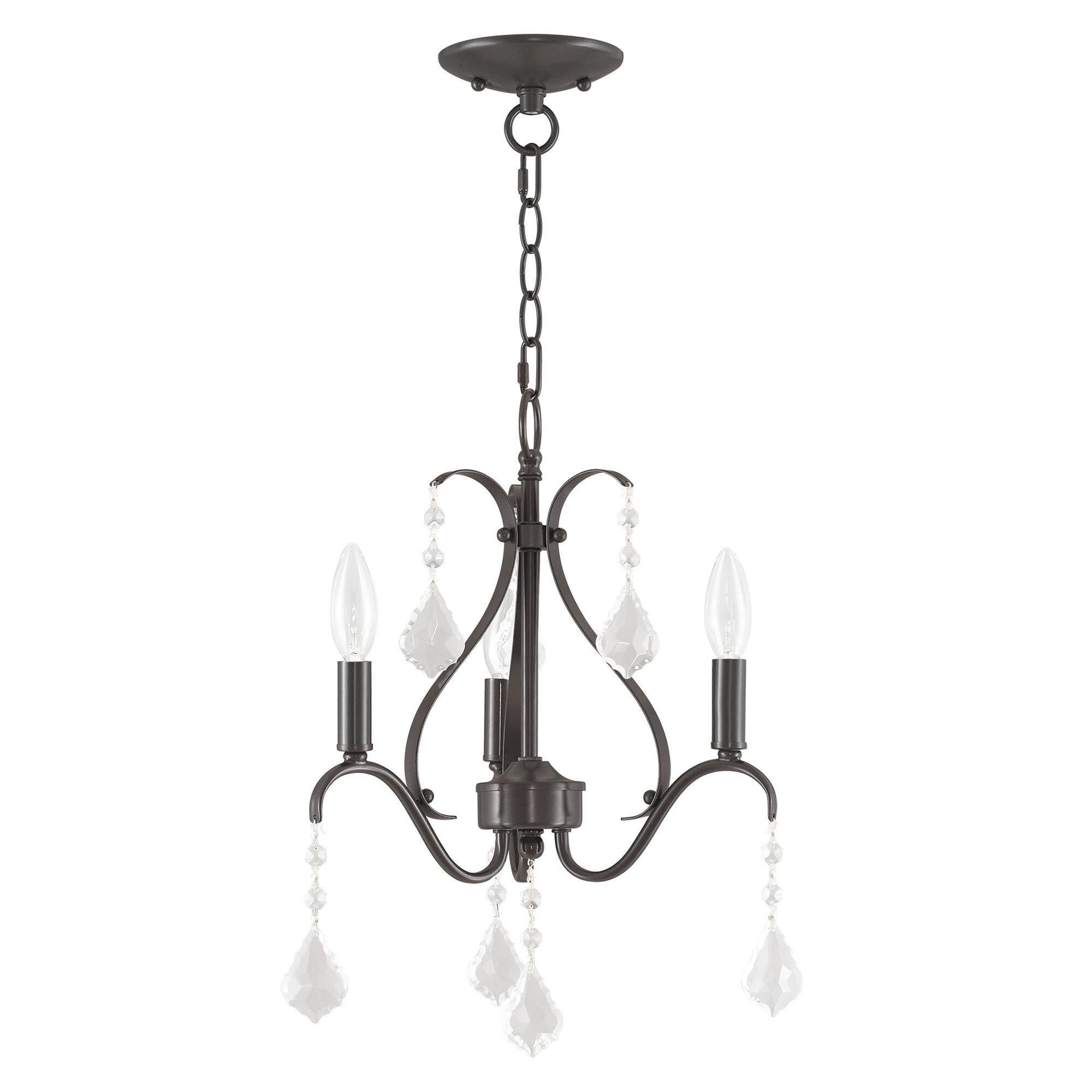 Caterina 13 Inch 3 Light Mini Chandelier by Livex Lighting