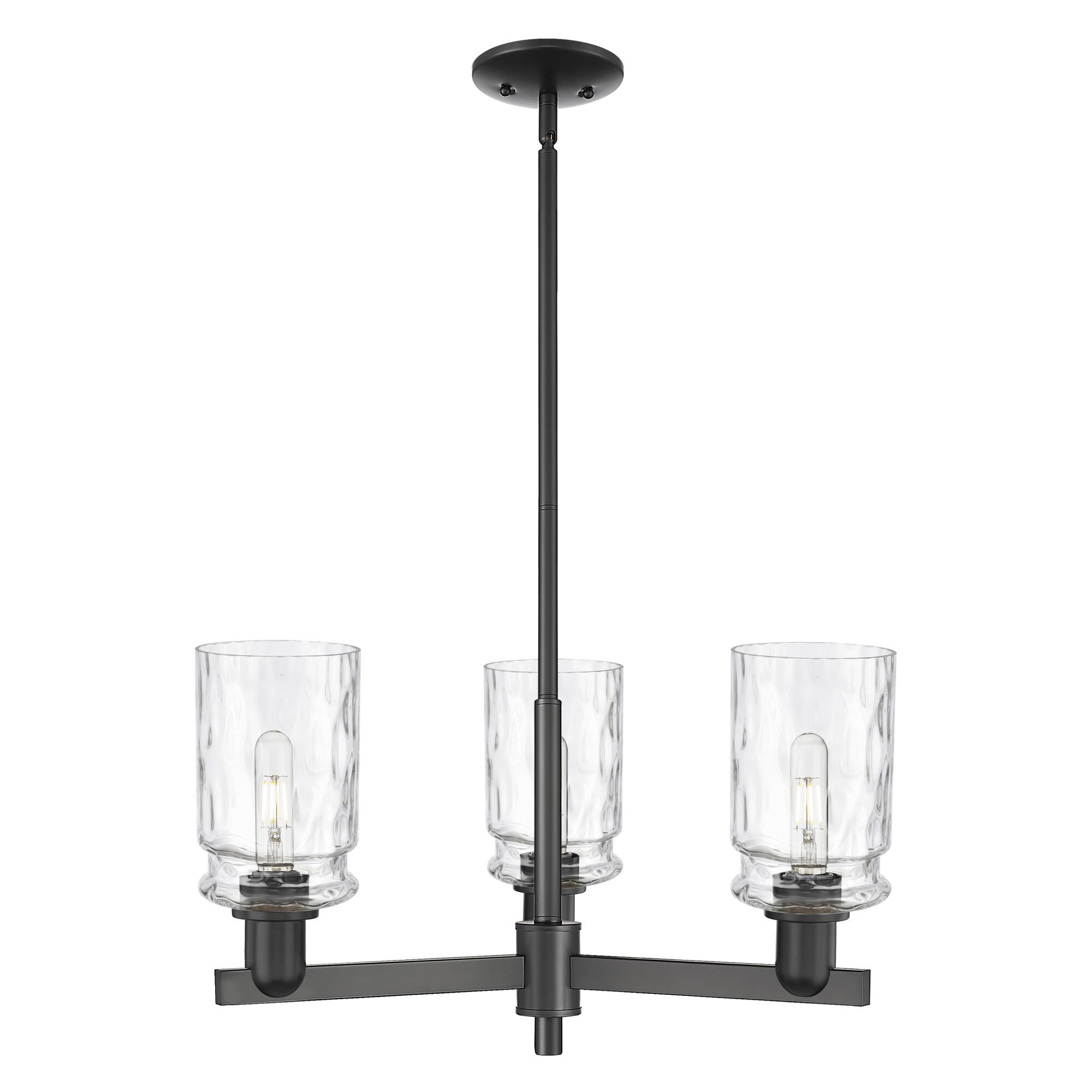 Shown in Matte Black finish and Clear Water glass