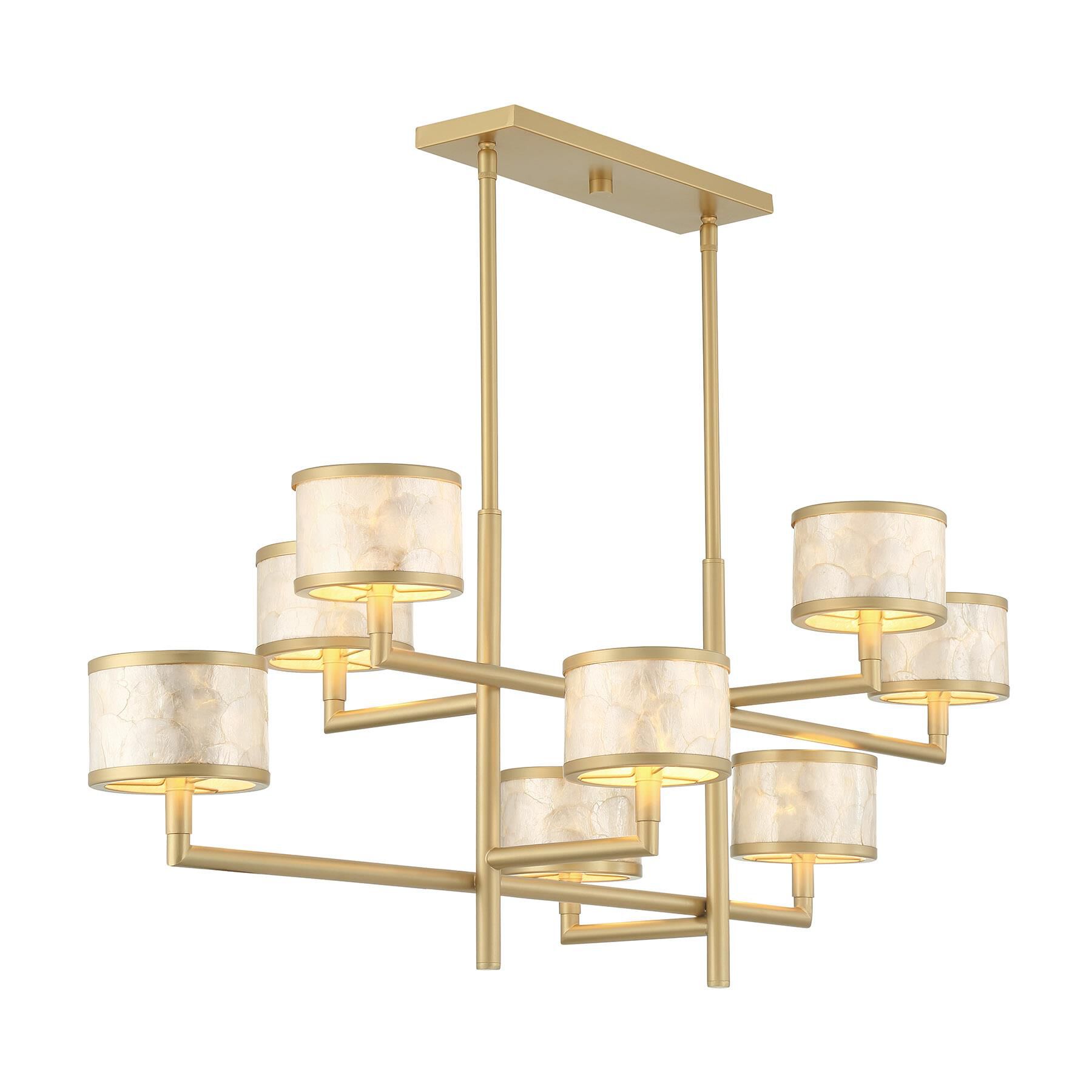 Shown in Spun Gold finish and Natural Shell shade