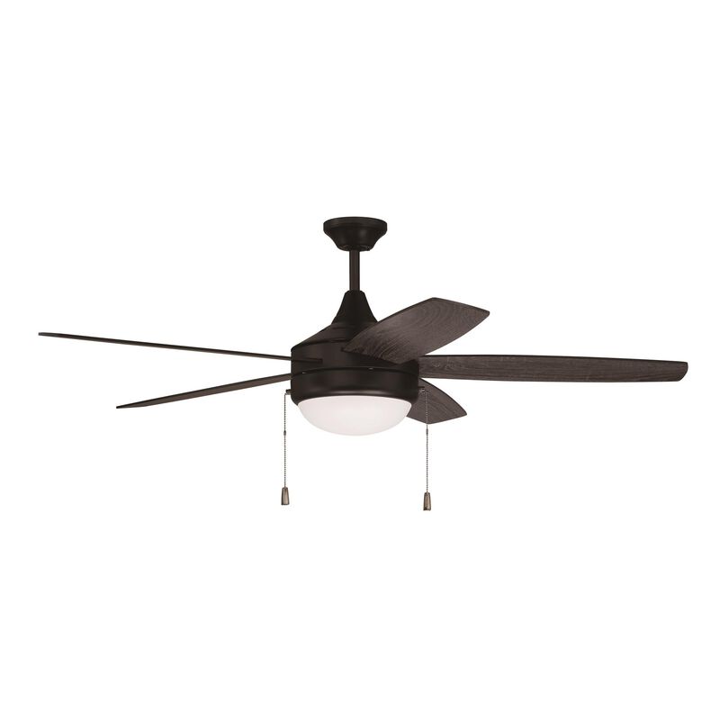Phaze 52 Inch 5 Blade Ceiling Fan with Light Kit by Craftmade