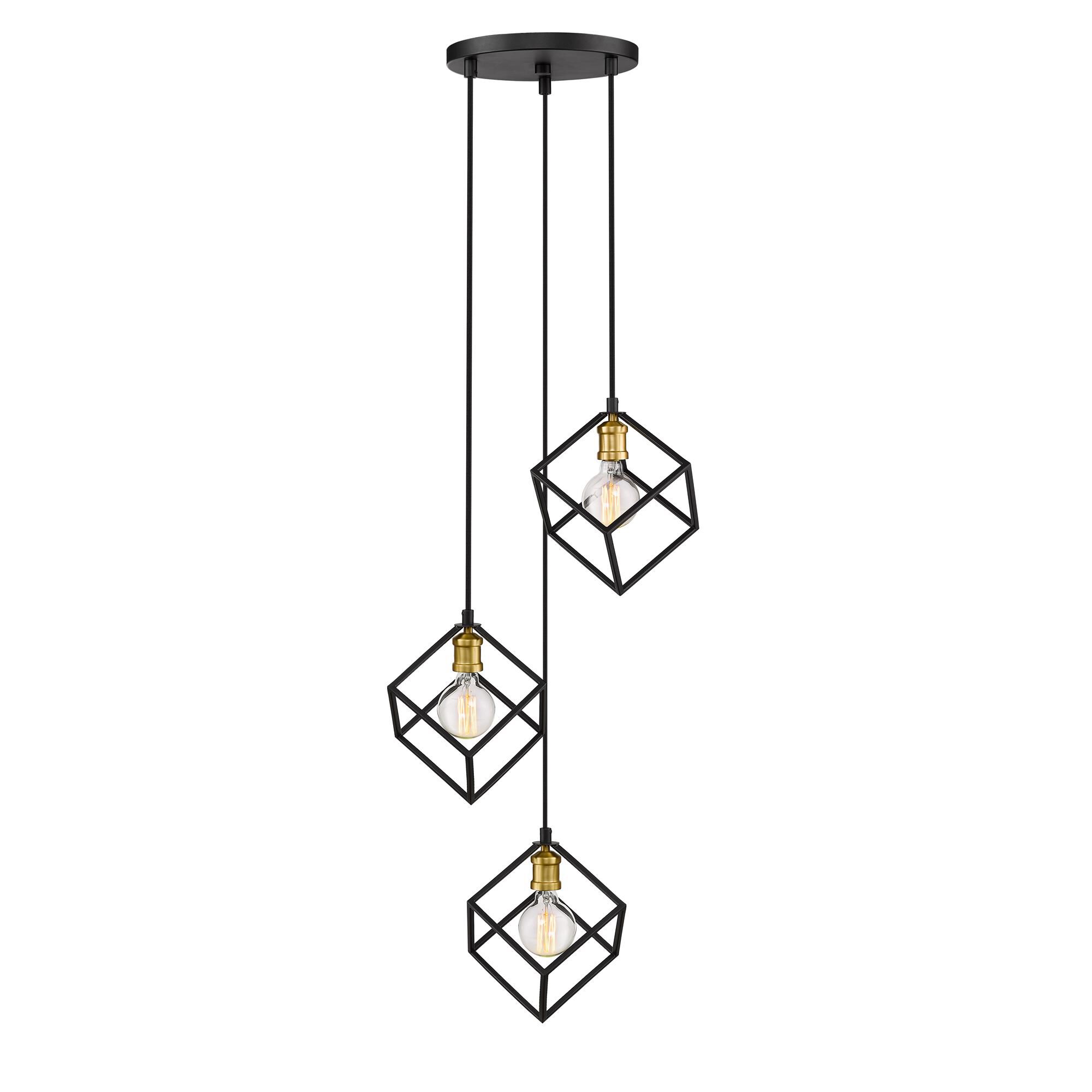 Shown in Bronze + Olde Brass finish and --- glass and --- shade