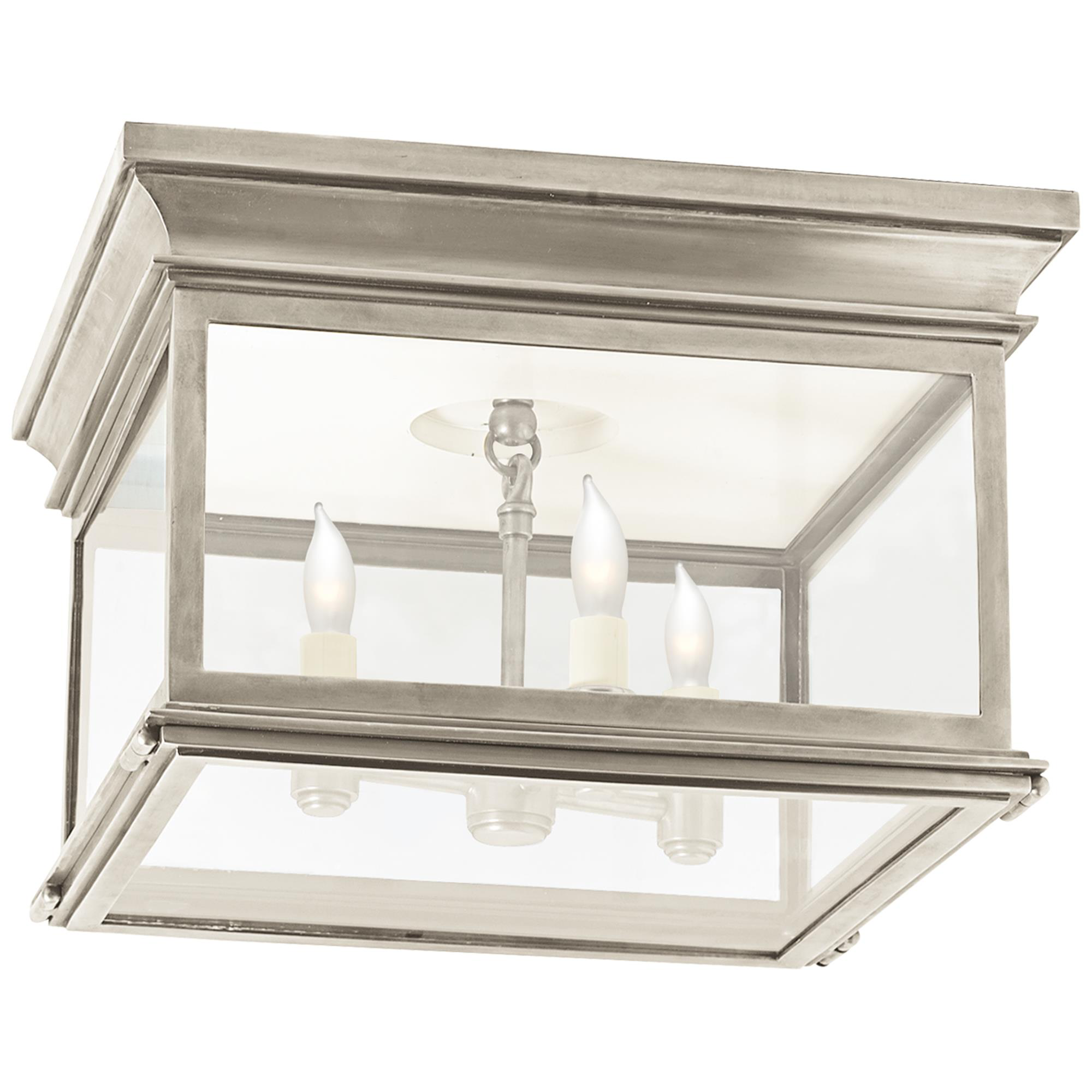 Shown in Antique Nickel finish and Clear glass