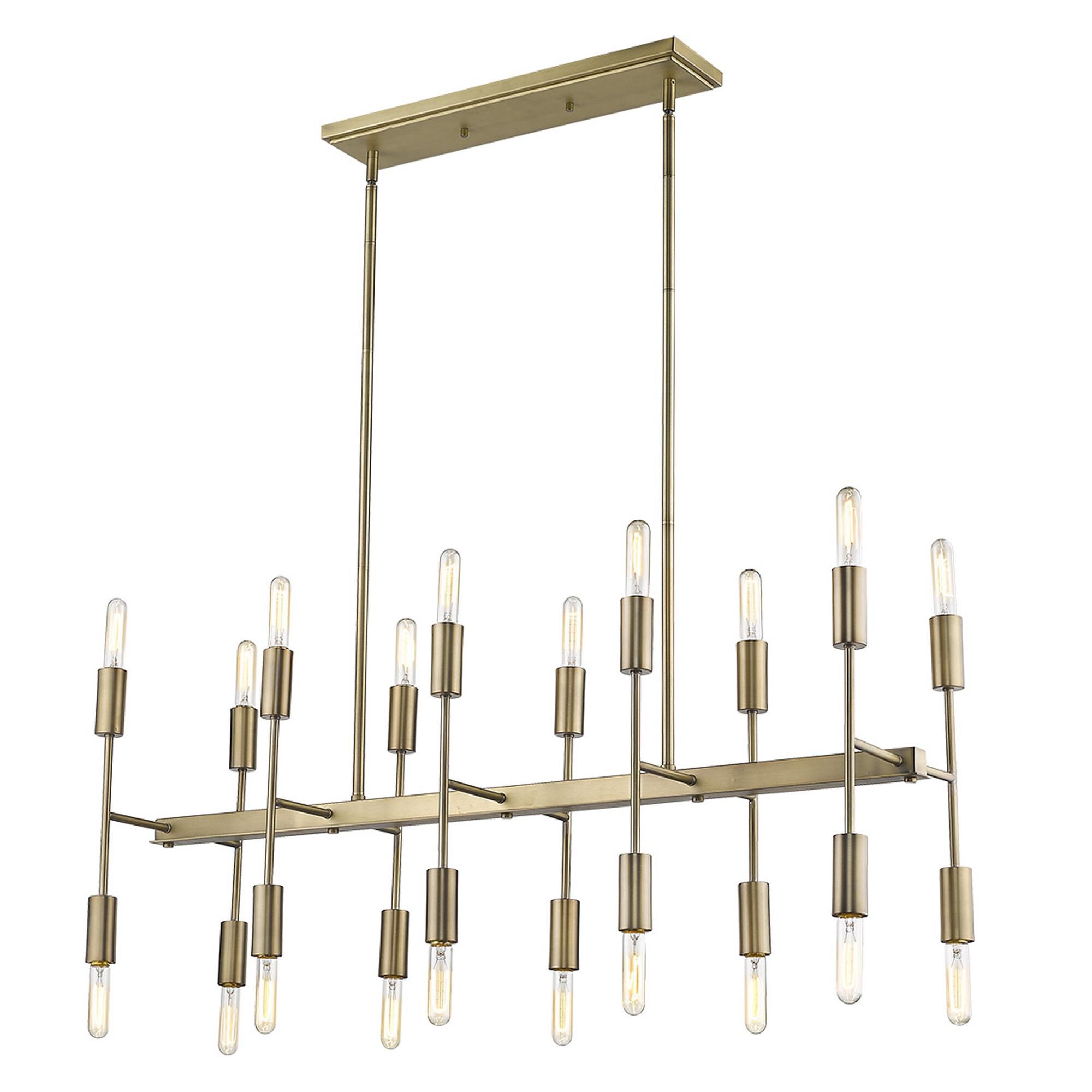 Perret 46 Inch 20 Light Linear Suspension Light by Trend Lighting