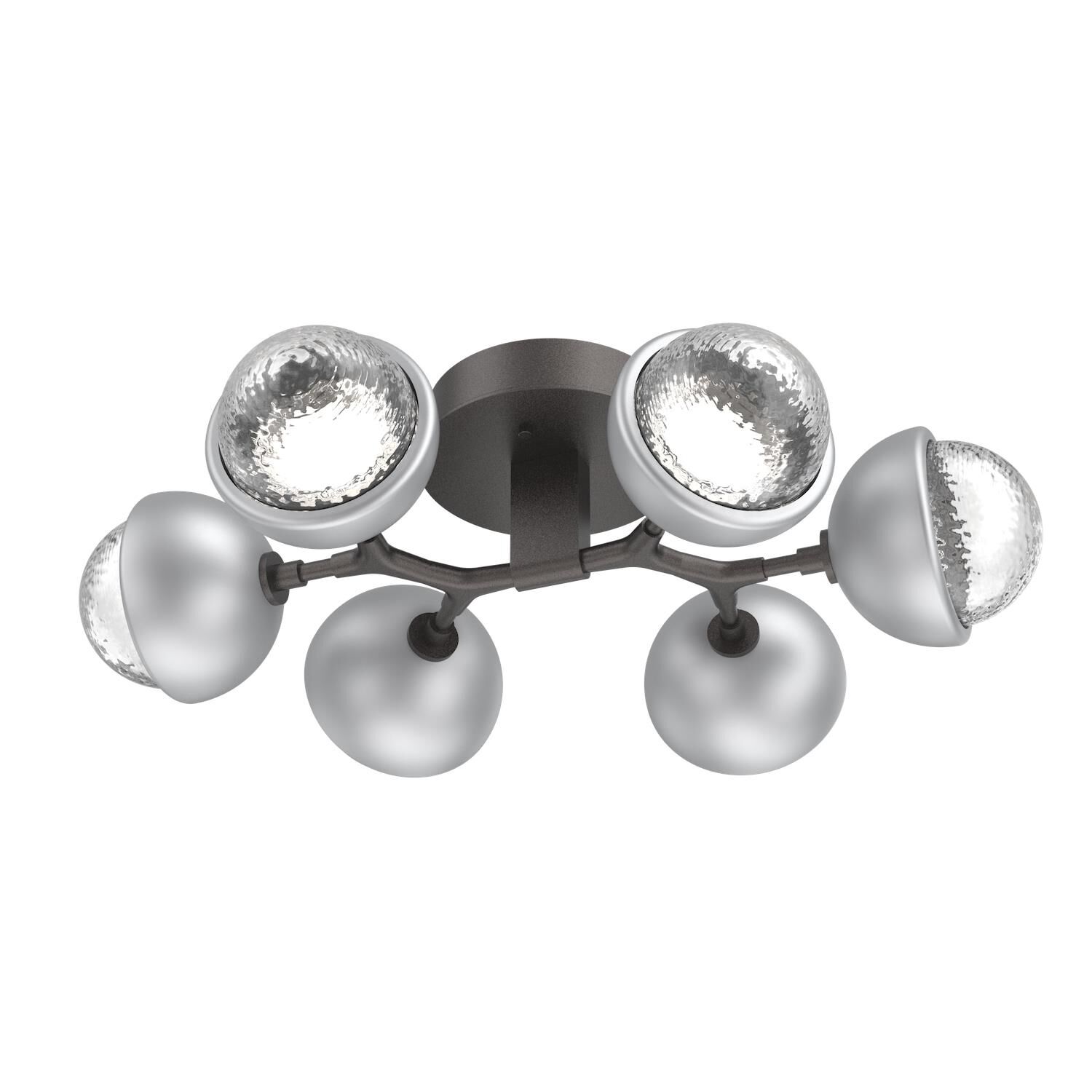 Shown in Graphite finish and Clear glass and Classic Silver accent
