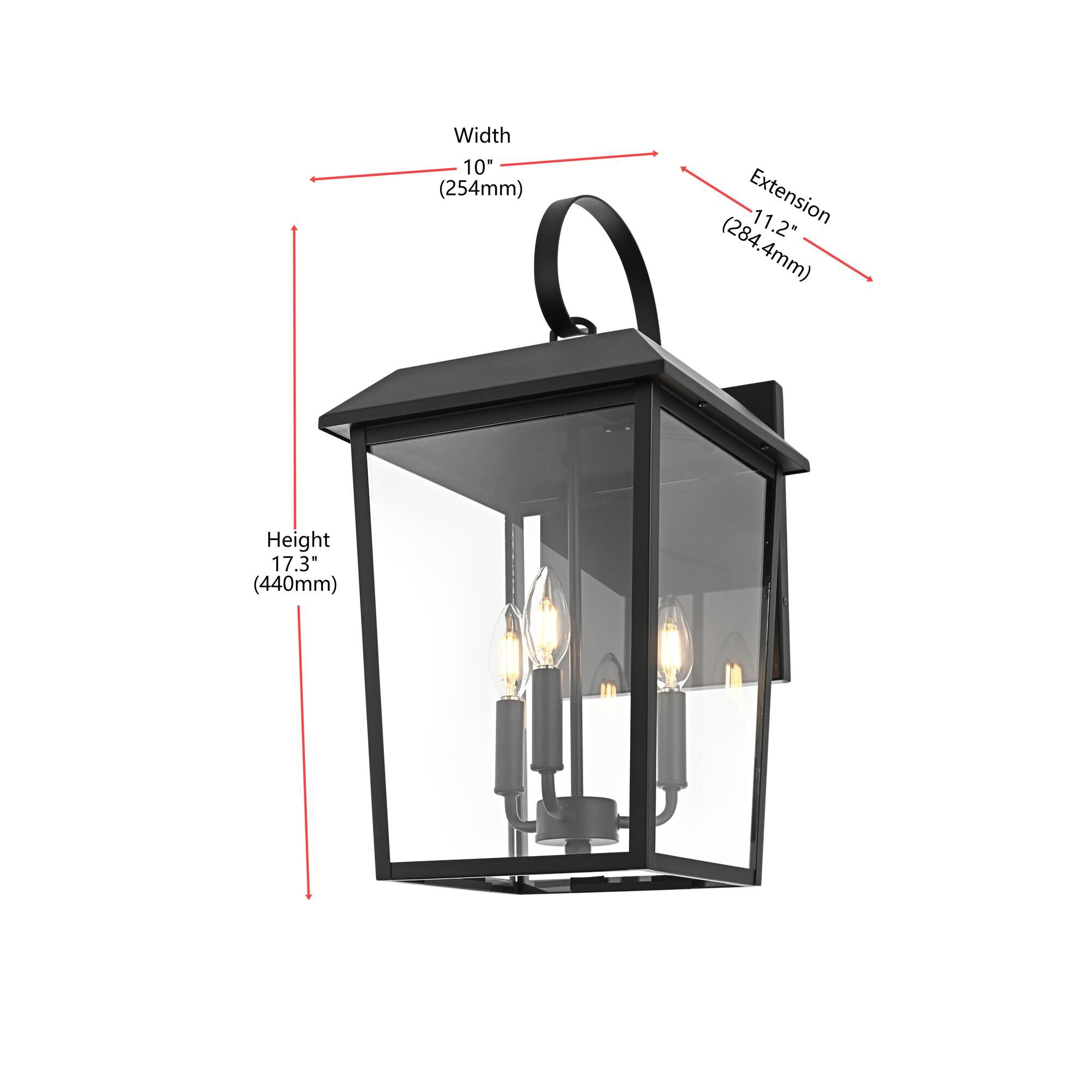 Shown in Black finish