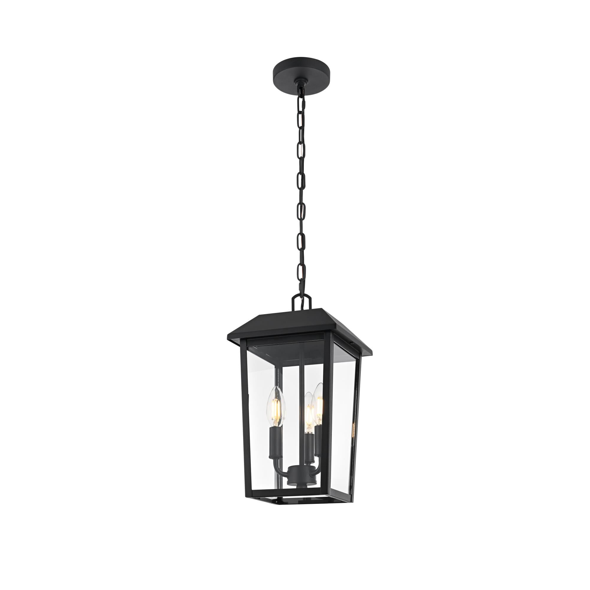 Riggs 8 Inch Outdoor Hanging Lantern by Elegant Lighting