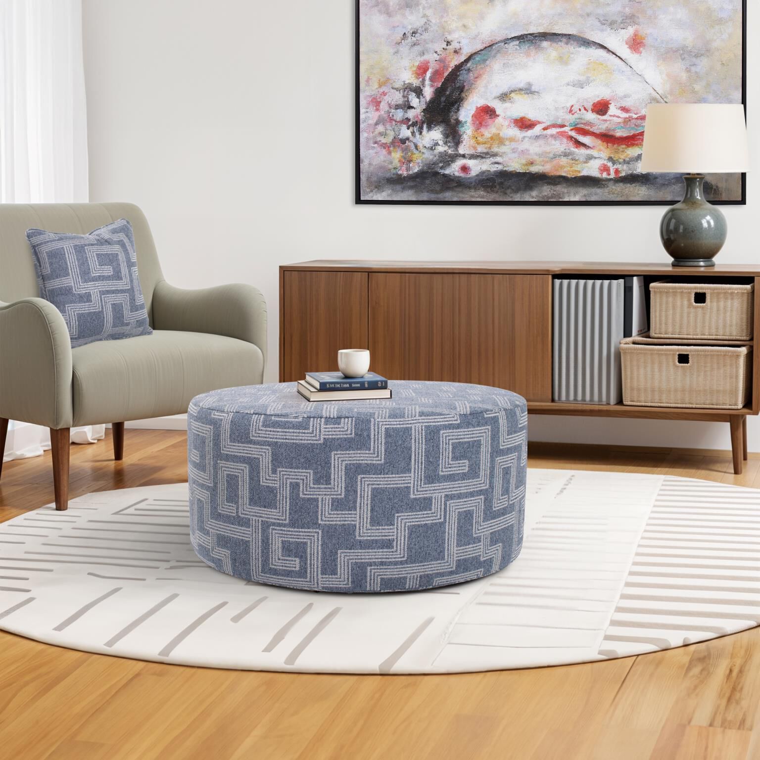 The Syros Universal Ottoman Cover by Howard Elliott Collection