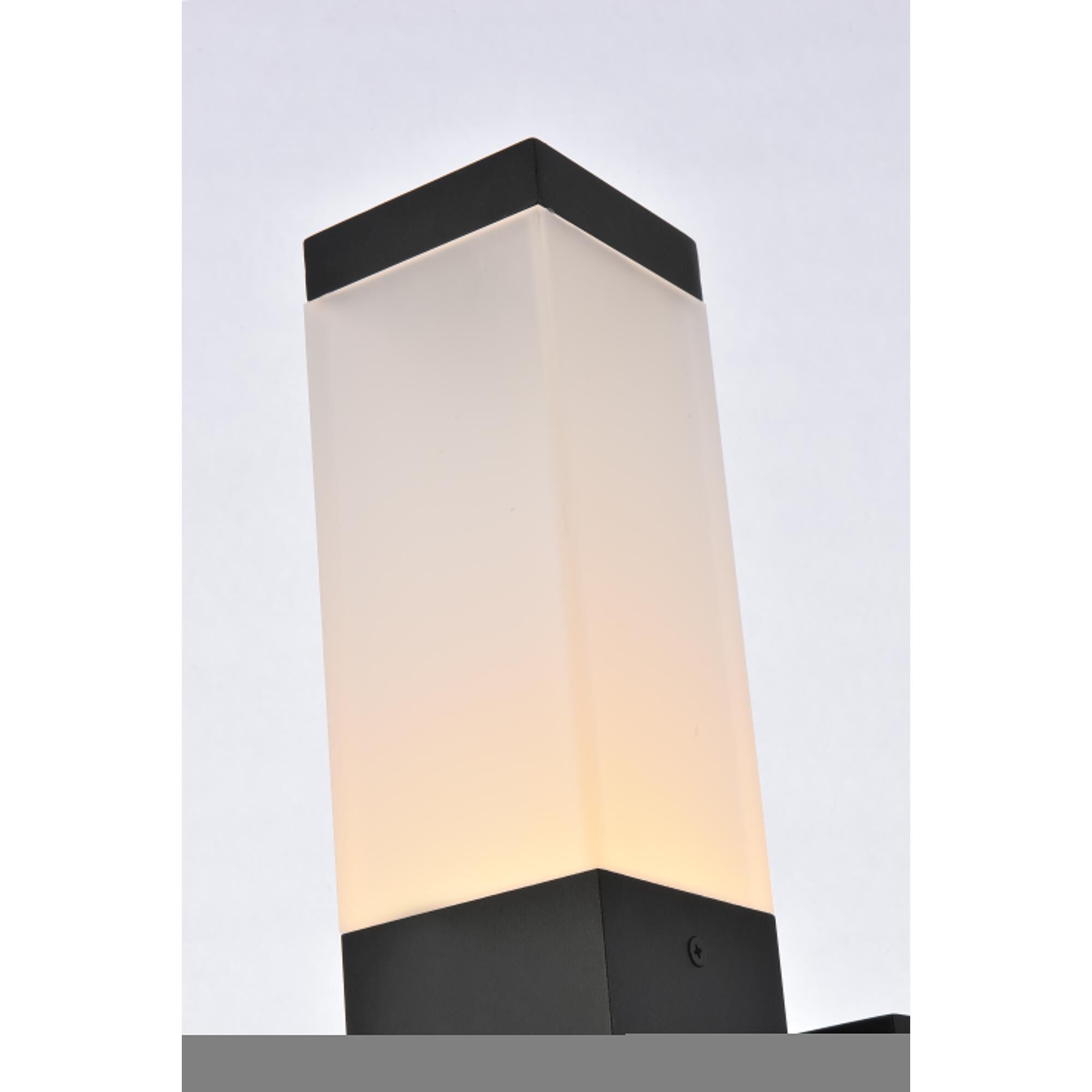 Elegant Lighting Raine 16 Inch Tall LED Outdoor Wall Light