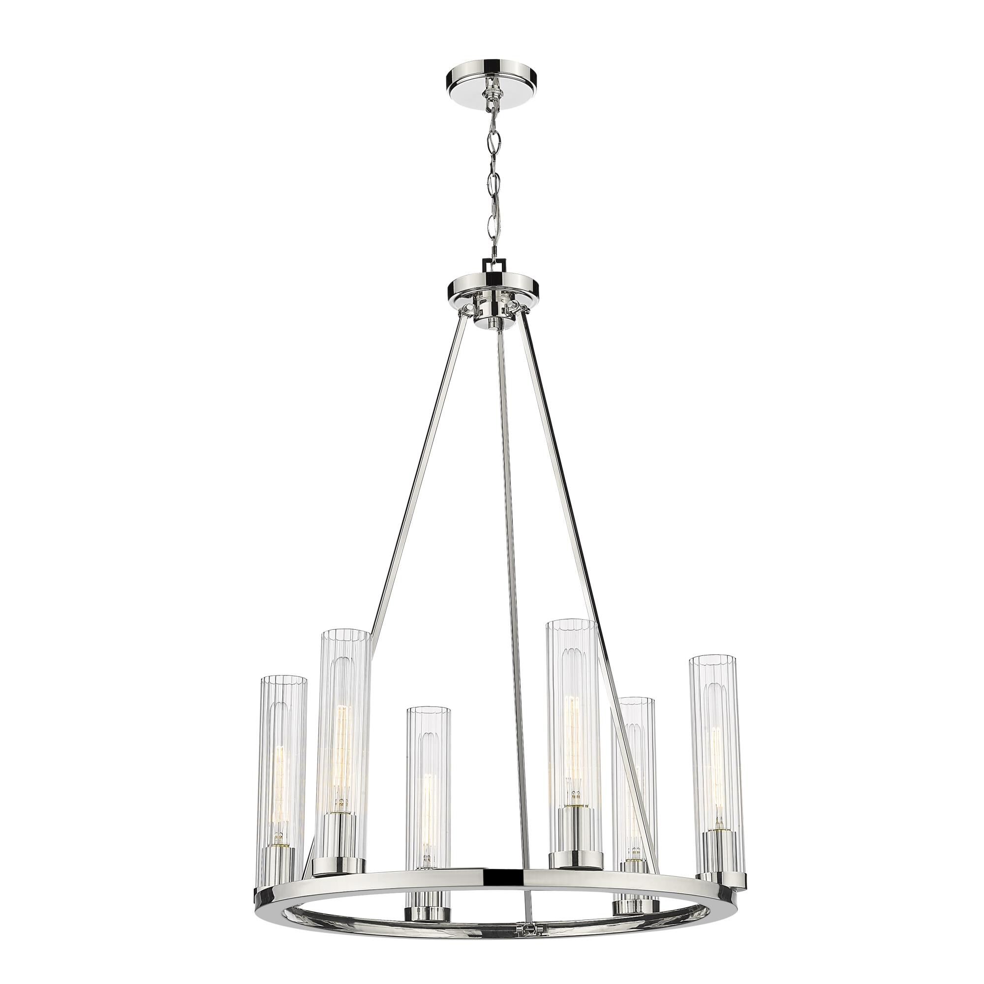 Beau 26 Inch 6 Light Chandelier by Z-Lite