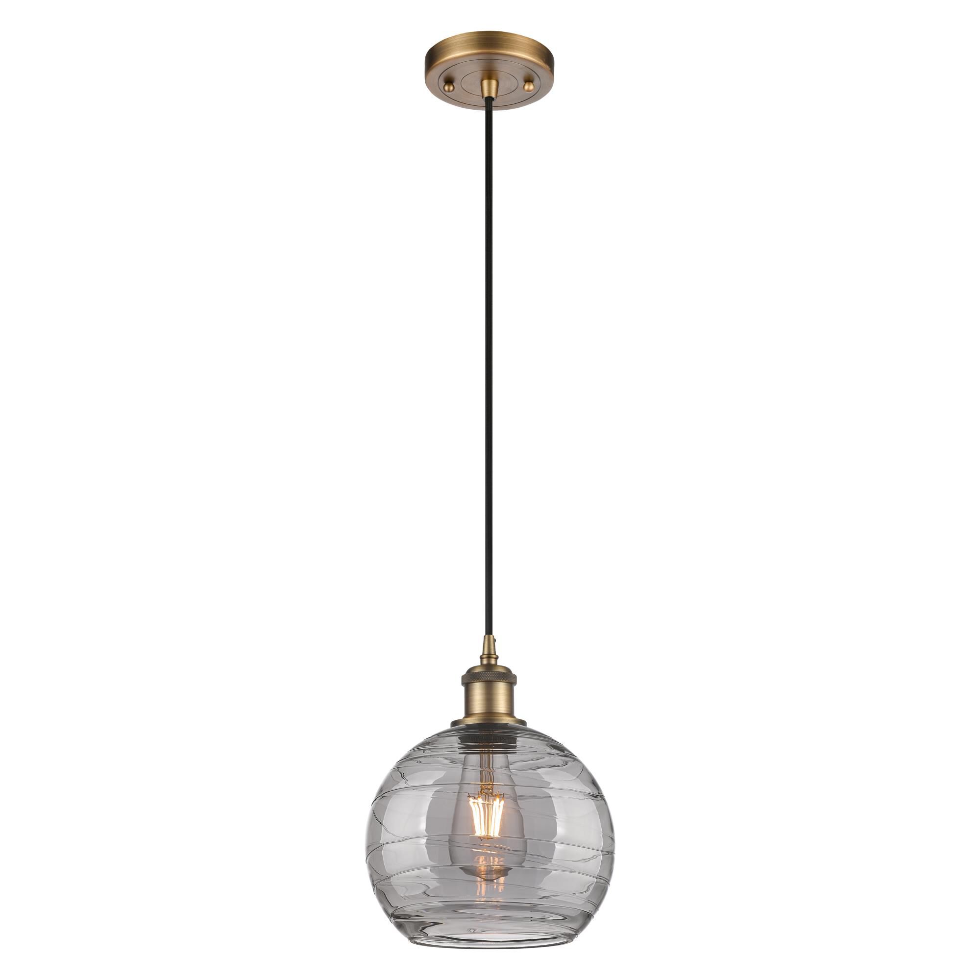 Bruno Marashlian Athens Deco Swirl 8 Inch Mini Pendant by Innovations Lighting