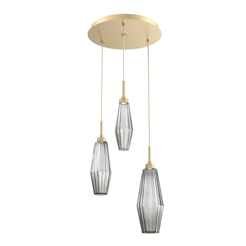 Aalto 17 Inch 3 Light Multi Light Pendant by Hammerton Studio