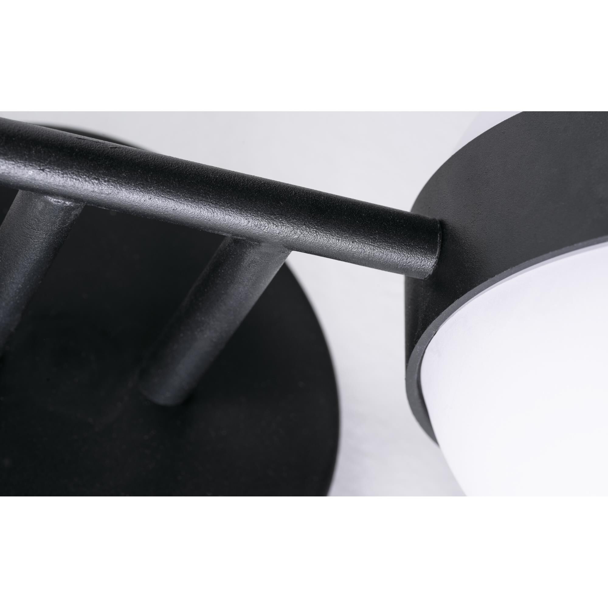 Shown in Black finish and White shade